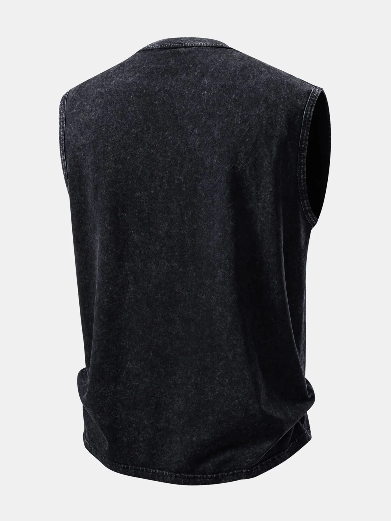 Undiagnosed But Something Ain't Right Print Washed Distressed Tank Top sold by Hoooyi product image thumbnail 2