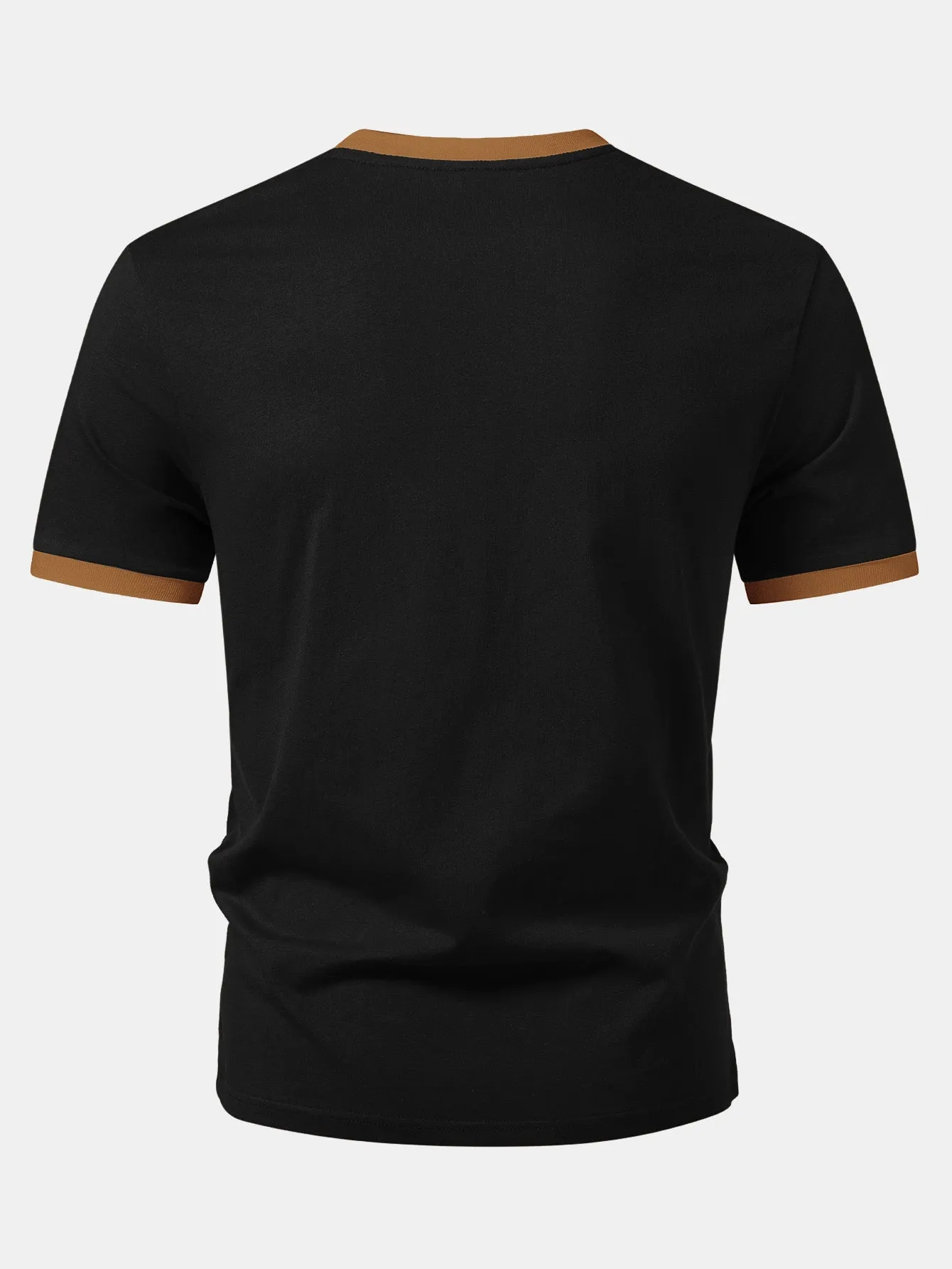 Ghost Print Contrast Ringer T-Shirt sold by Hoooyi product image thumbnail 2