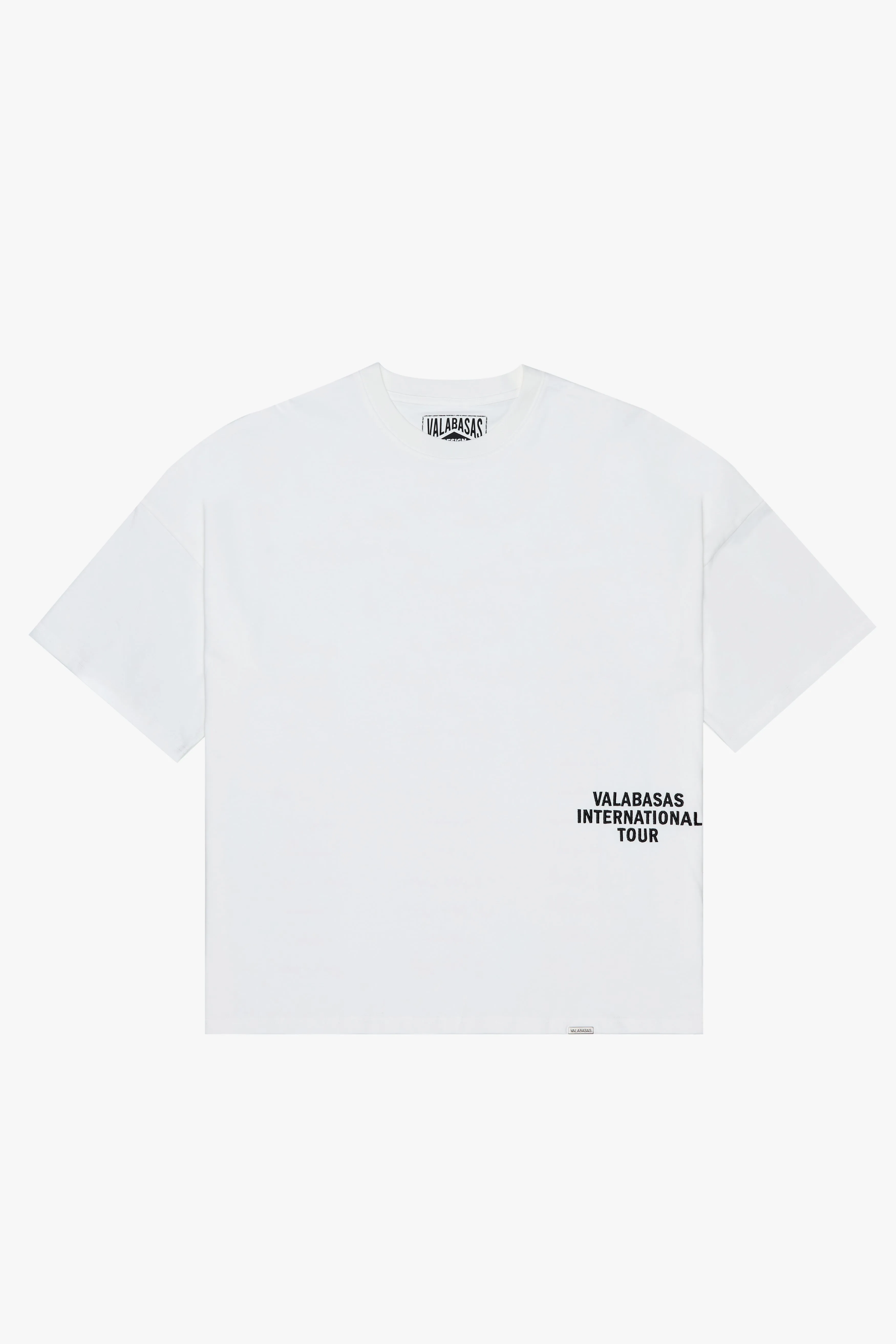 "JOURNEY" WHITE/RED OVERSIZED TEE sold by valabasas product image thumbnail 2