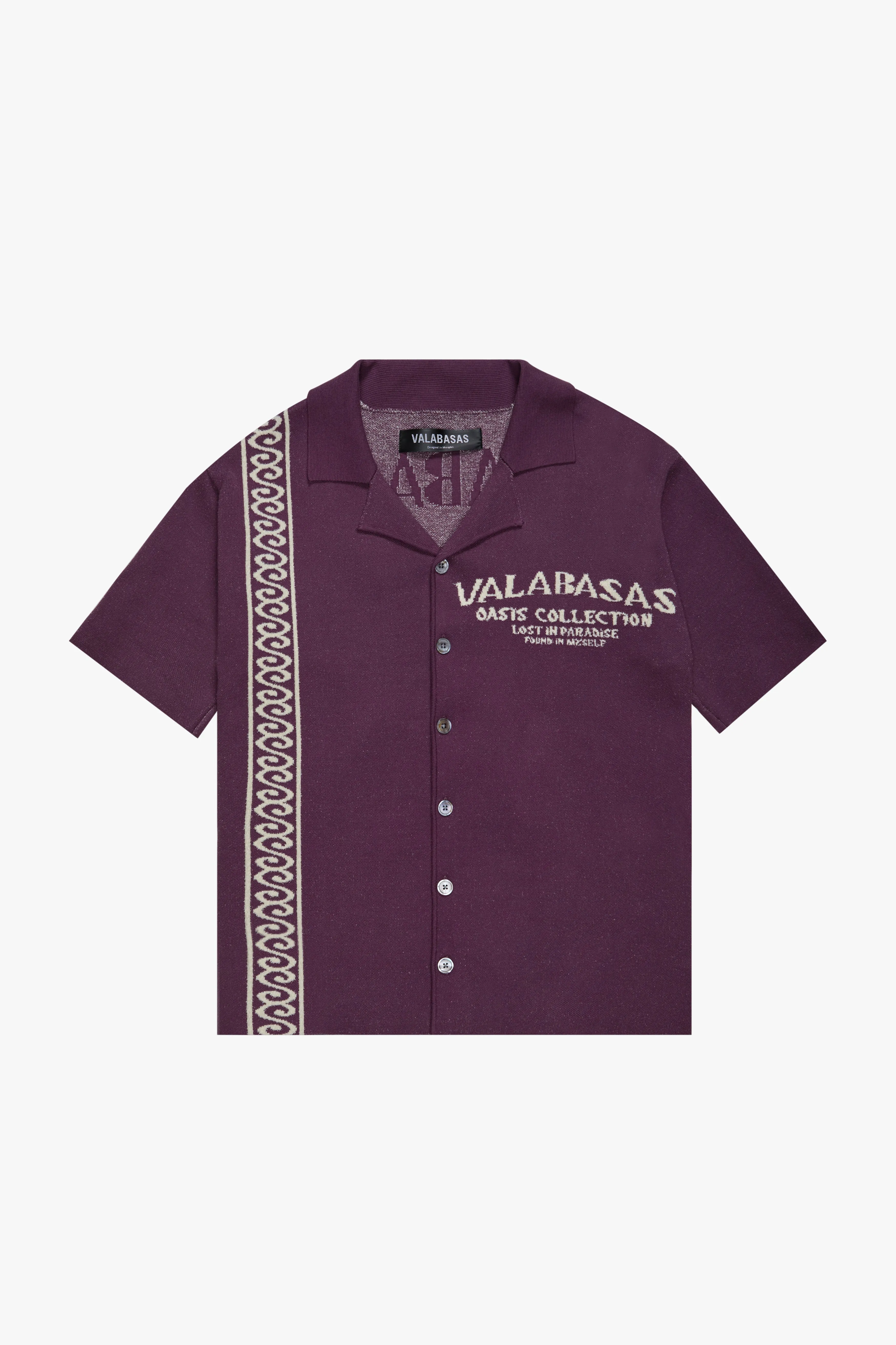 "LOS PALMAS" PURPLE BUTTON-DOWN sold by valabasas