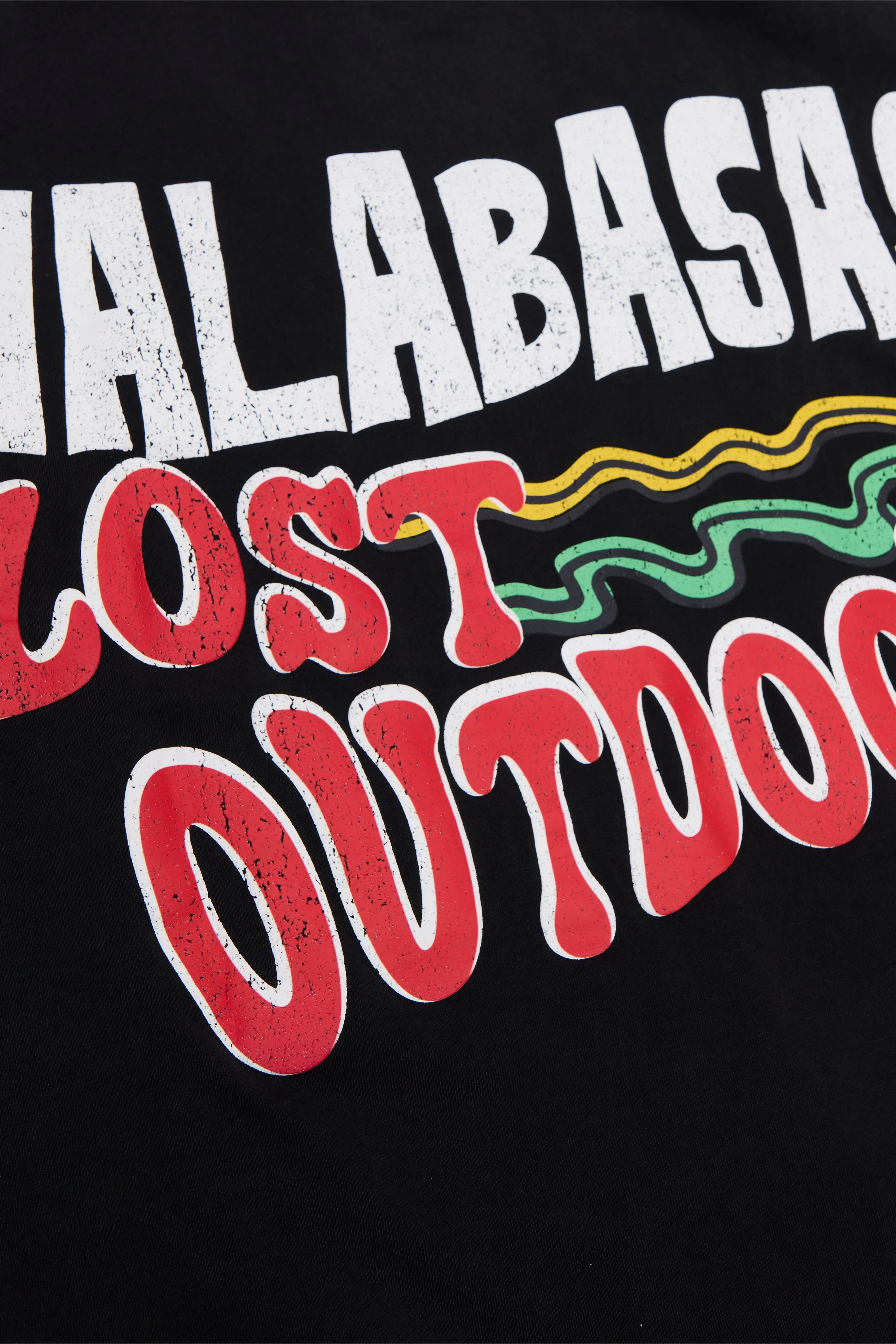 “LUCKY VIBES” VINTAGE BLACK TEE sold by valabasas product image thumbnail 4