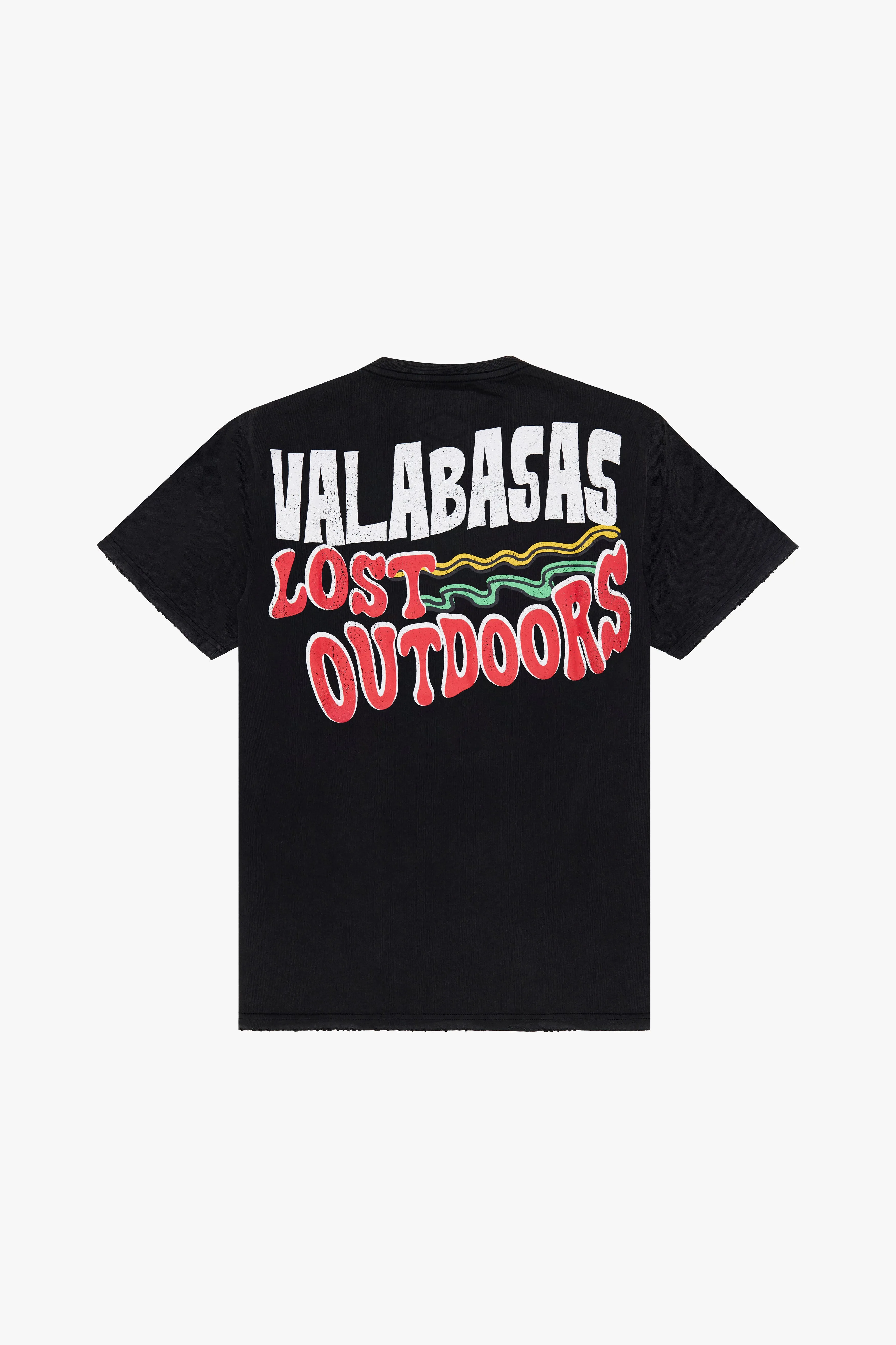 “LUCKY VIBES” VINTAGE BLACK TEE sold by valabasas product image thumbnail 3
