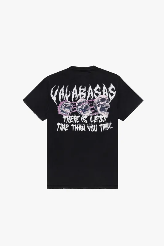 "LESS TIME" VINTAGE BLACK TEE sold by valabasas