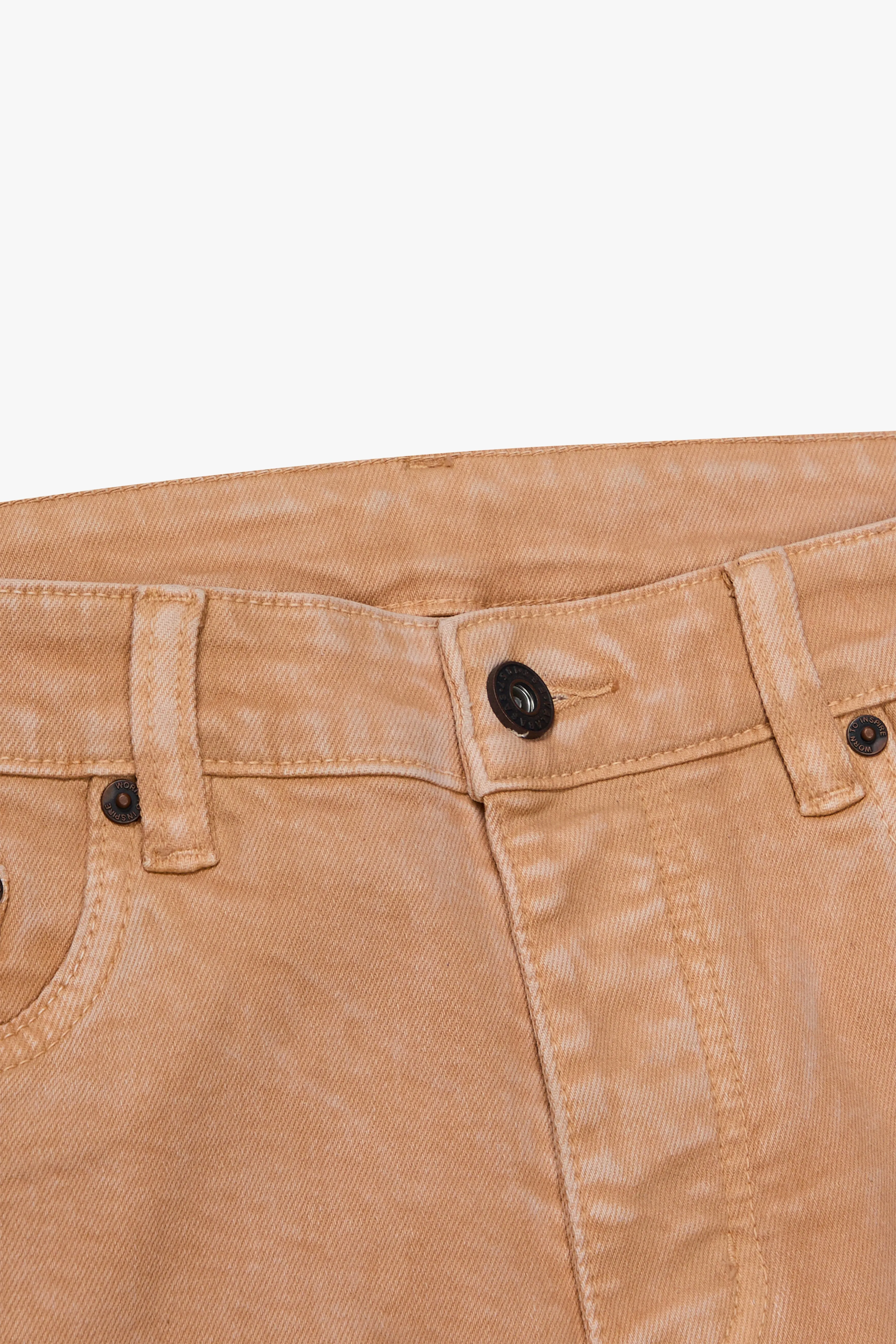 "RINGER” STACKED FLARE JEAN KHAKI sold by valabasas product image thumbnail 2