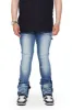 “VERTICLE” BLUE WASH STACKED FLARE JEAN sold by valabasas