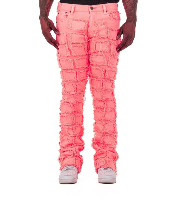 VALABASAS “4444” STACKED FLARE PEACH sold by valabasas