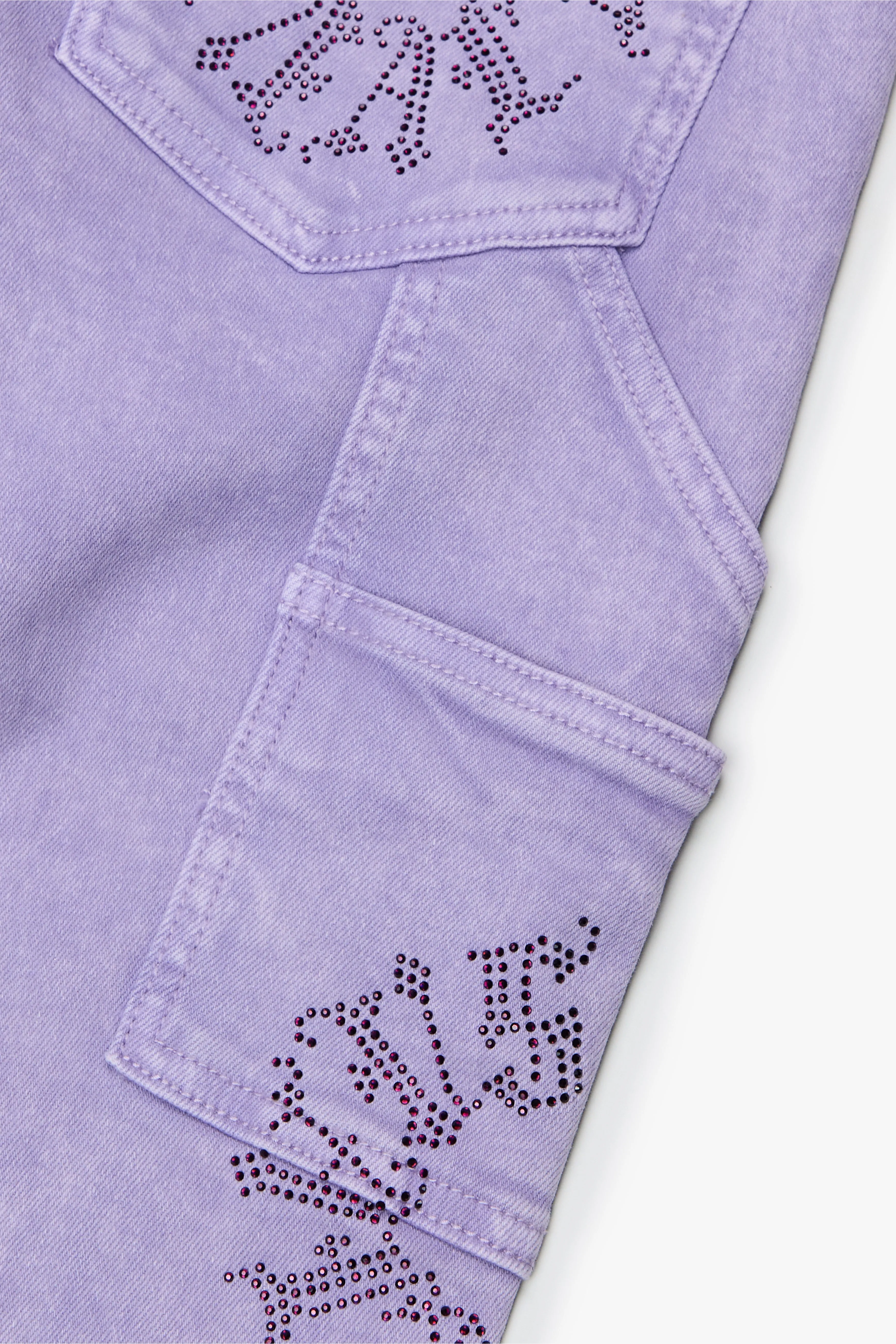 "RINGER” PLUM PURPLE STACKED FLARE JEAN sold by valabasas product image thumbnail 4