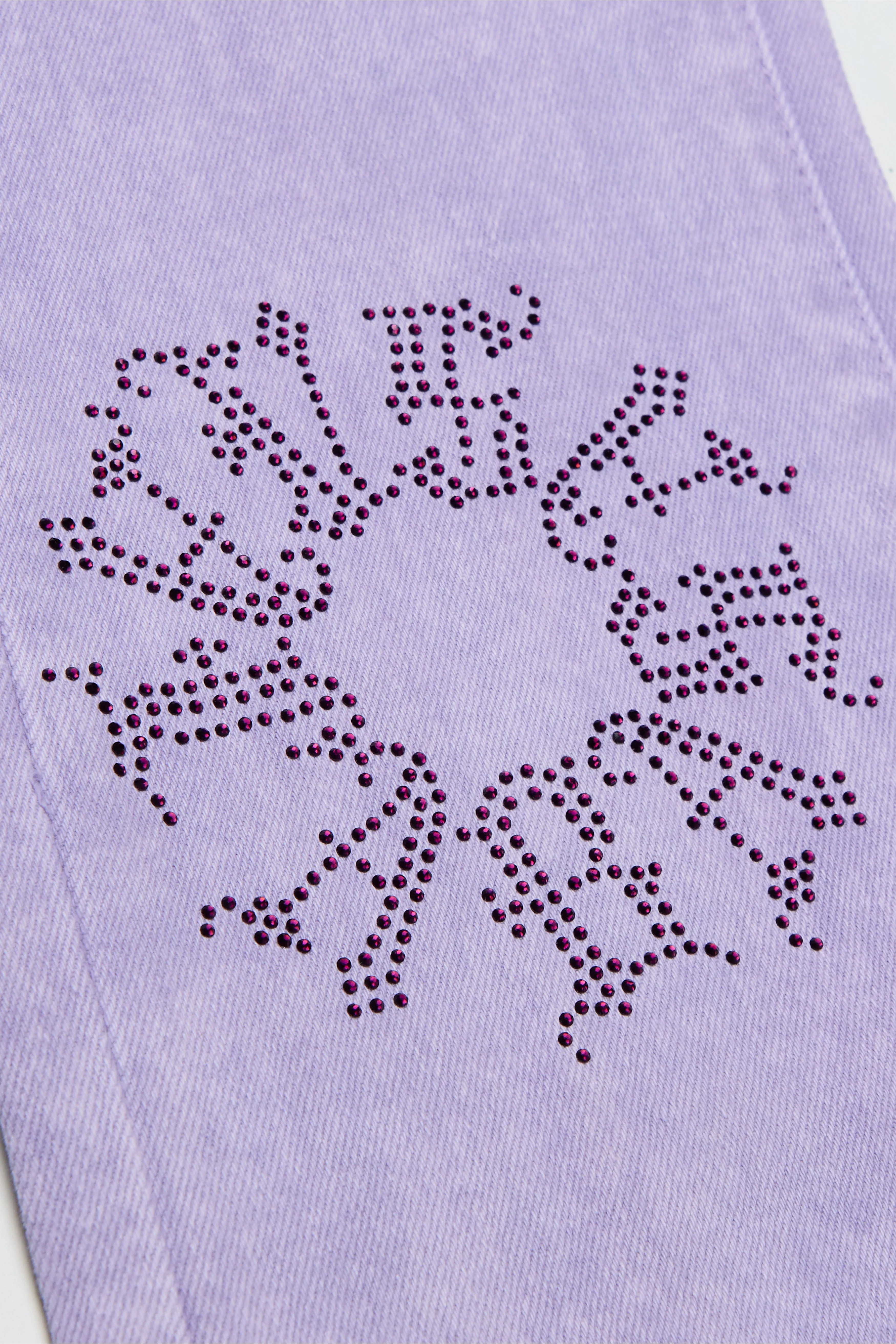 "RINGER” PLUM PURPLE STACKED FLARE JEAN sold by valabasas product image thumbnail 2