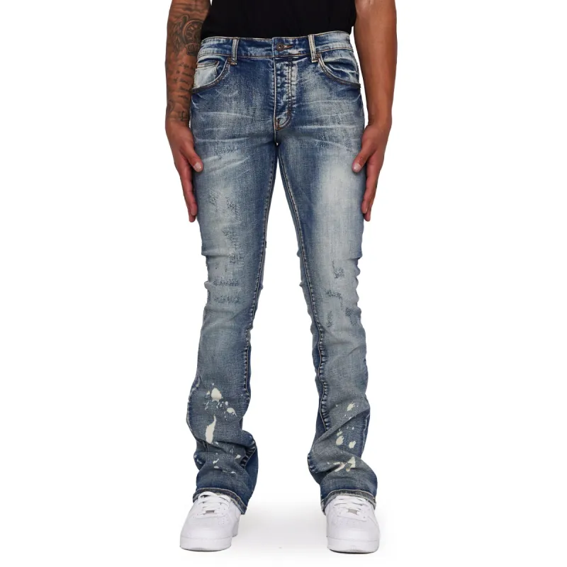 “M82” AZZURRO STACKED FLARE JEAN sold by valabasas