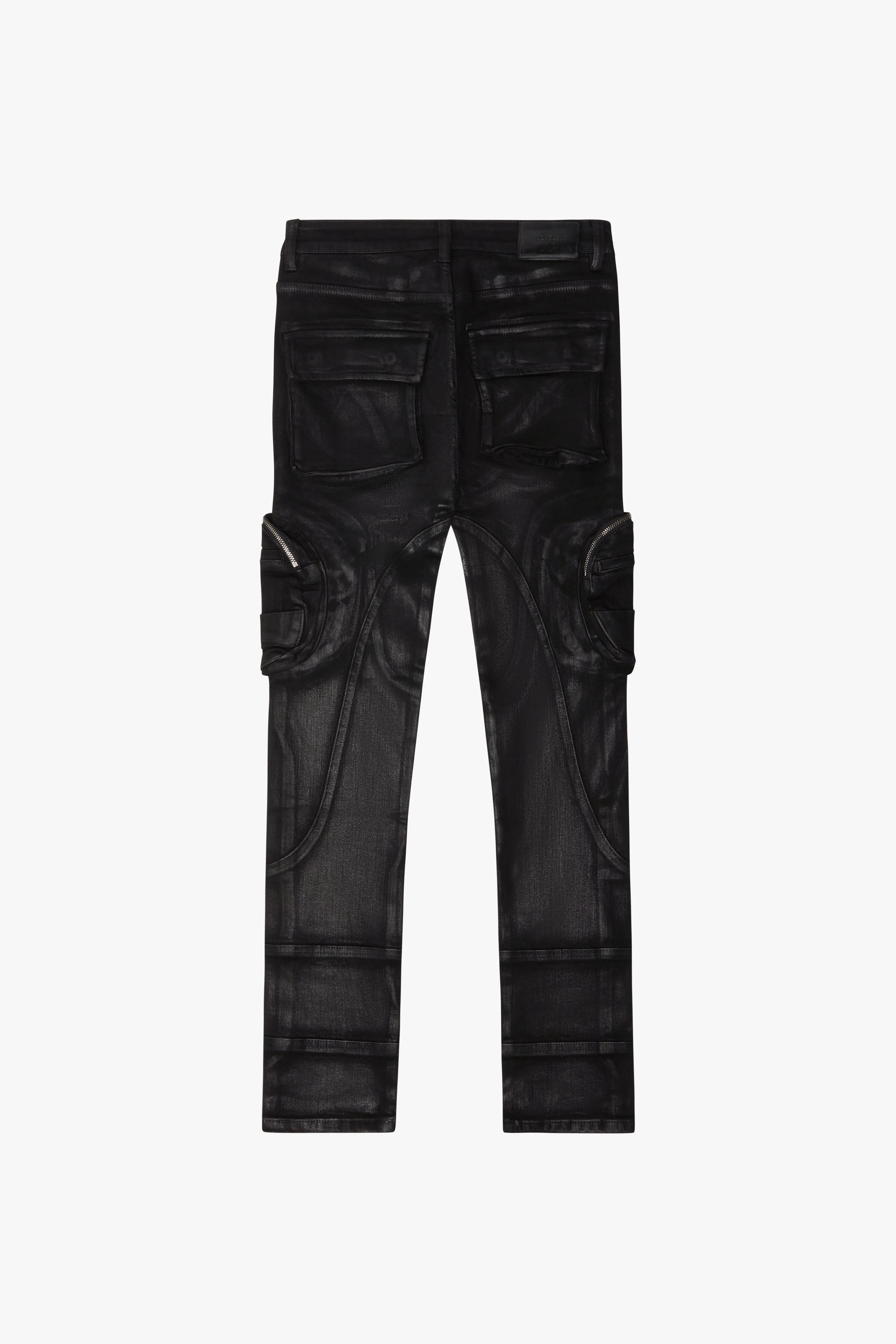 "KNEEBOARD" BLACK SKINNY JEAN sold by valabasas product image thumbnail 4
