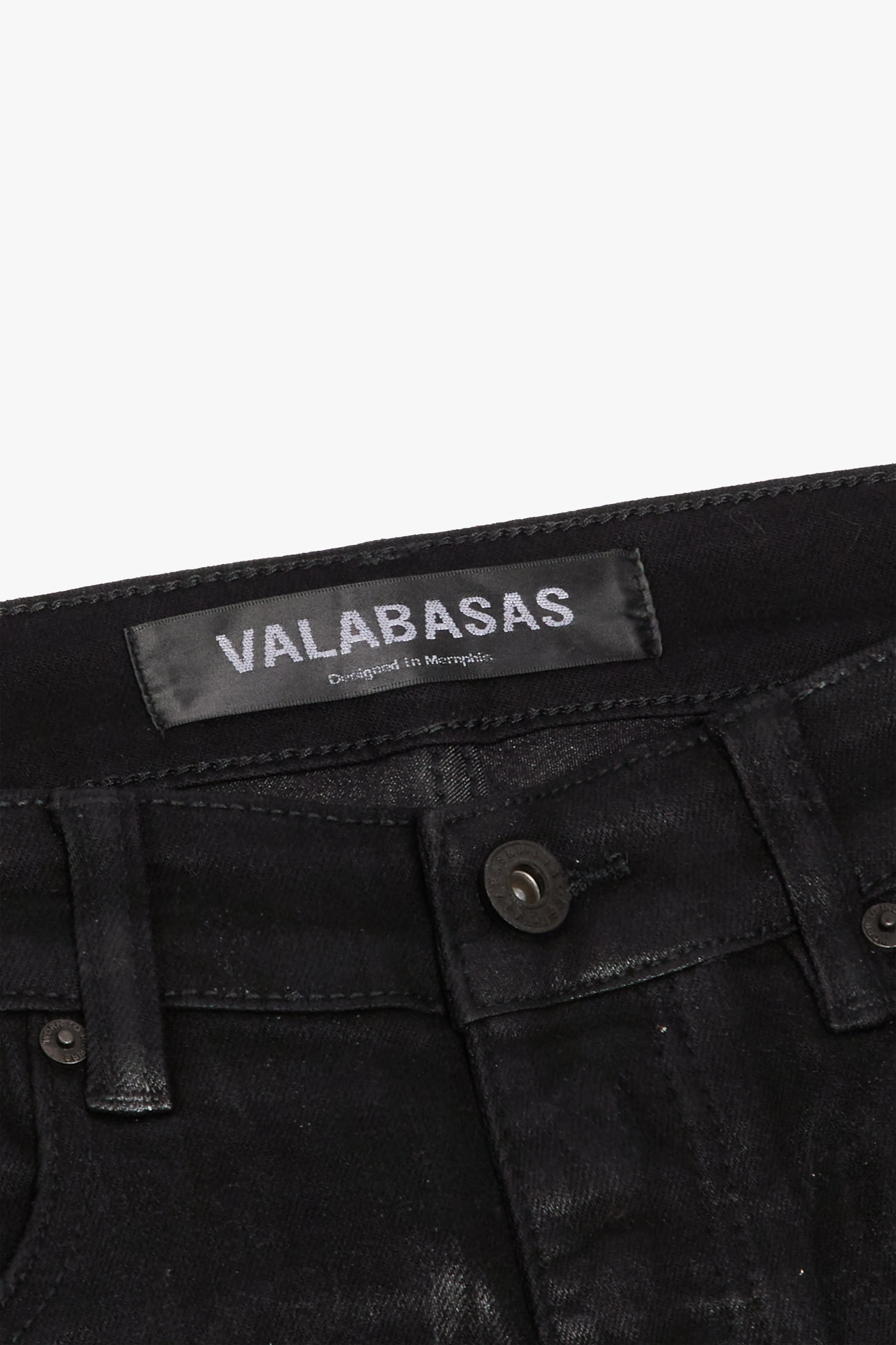 "KNEEBOARD" BLACK SKINNY JEAN sold by valabasas product image thumbnail 2