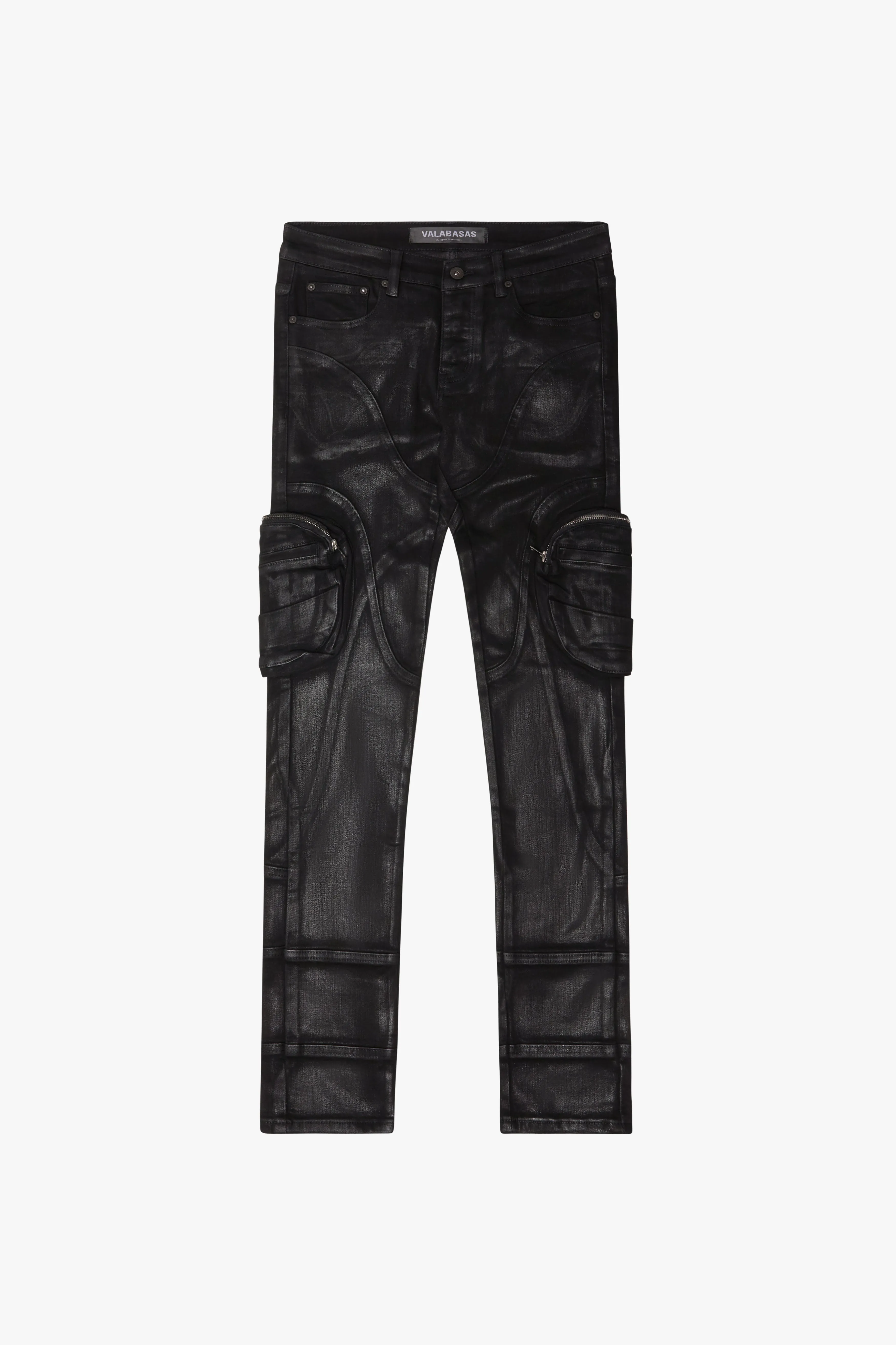 "KNEEBOARD" BLACK SKINNY JEAN sold by valabasas