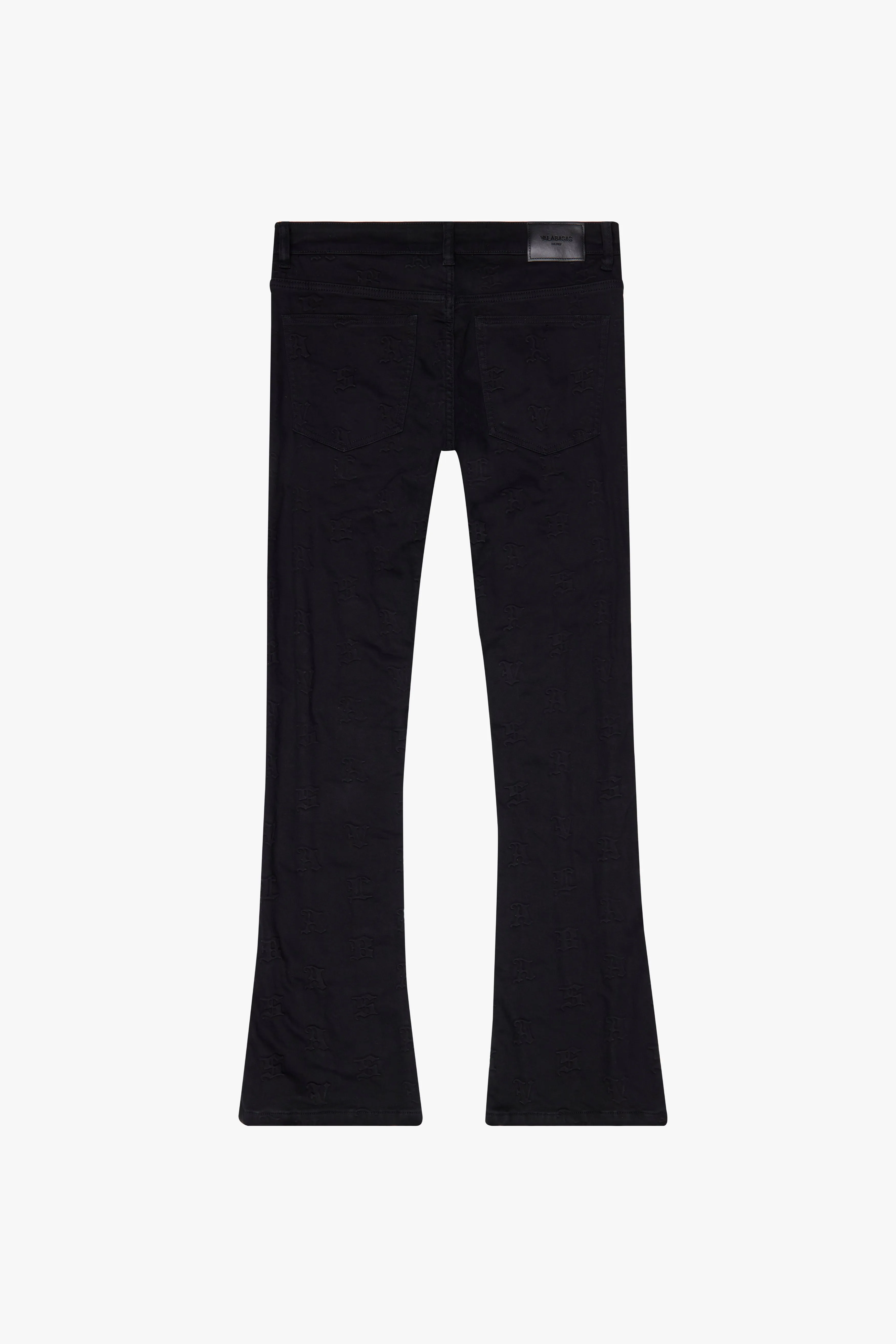 "FRITH” BLACK STACKED FLARE JEAN sold by valabasas product image thumbnail 3