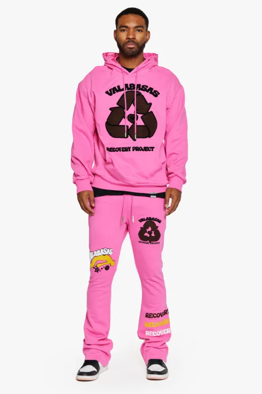 "RECOVERY PROJECT" FLEECE SET CARMINE ROSE sold by valabasas