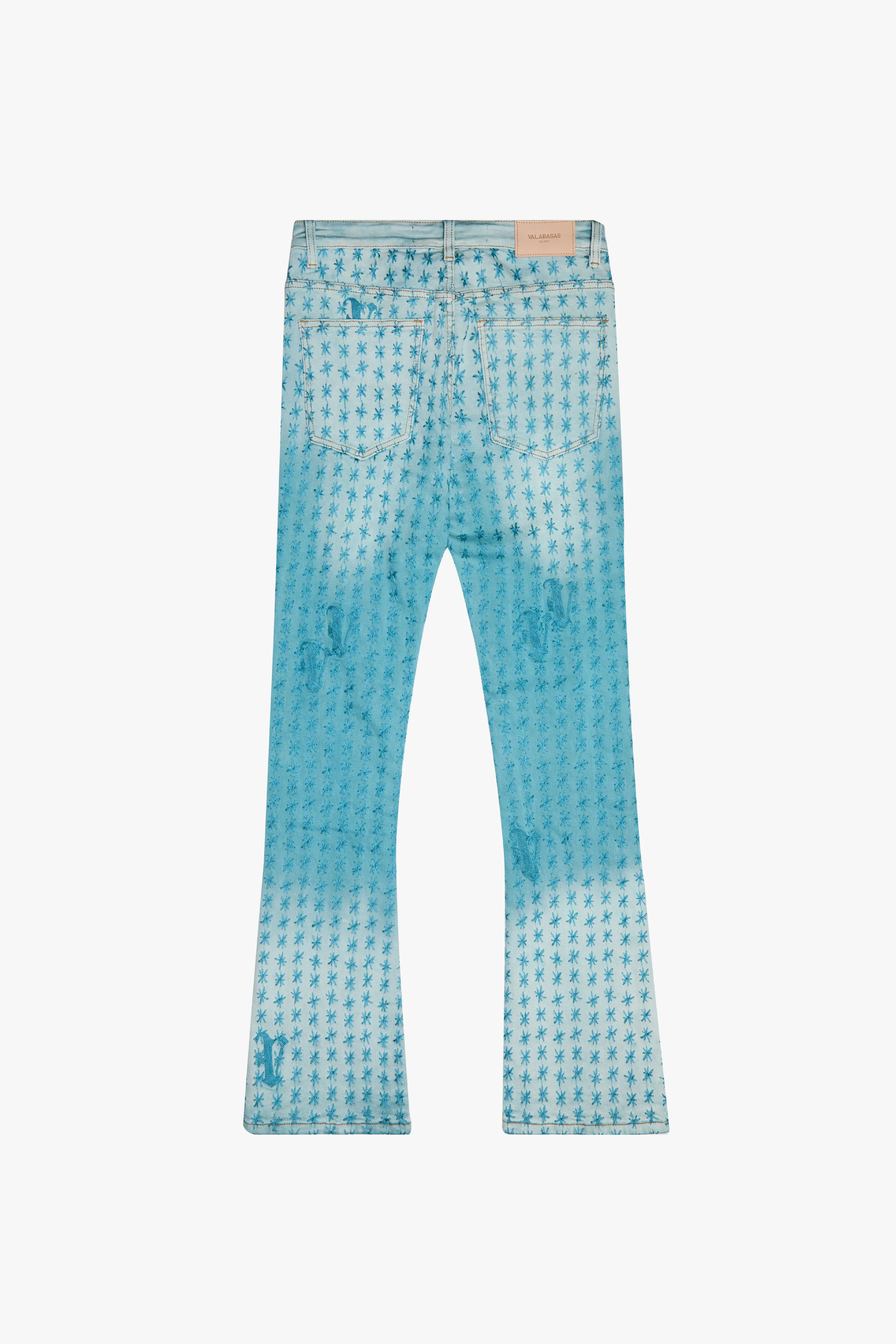 "ASTERISK" STACKED FLARE LT.BLUE/BLUE sold by valabasas product image thumbnail 4