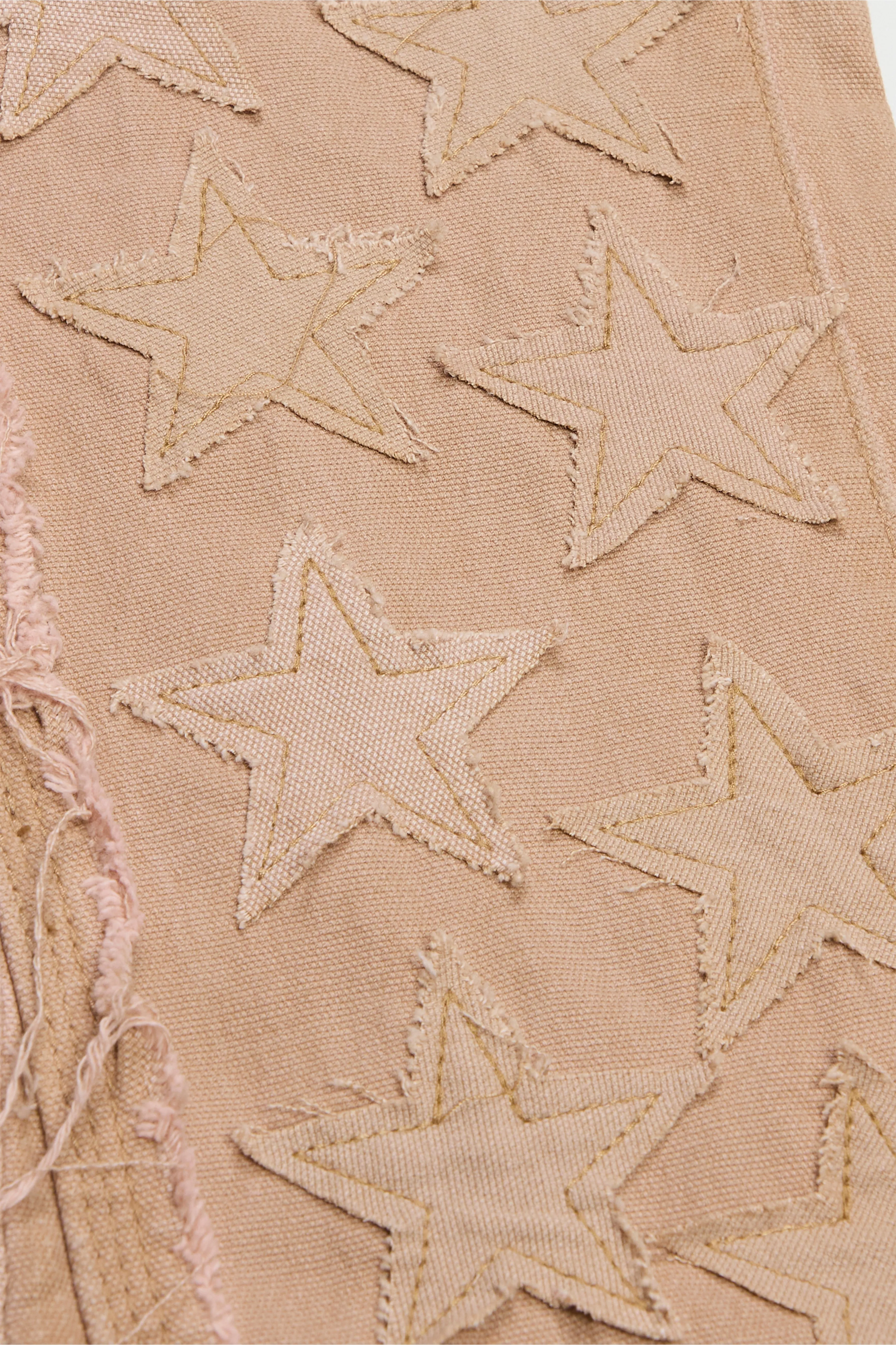 "V-STARS” STACKED FLARE JEAN LIGHT BROWN WASH/KHAKI sold by valabasas product image thumbnail 2