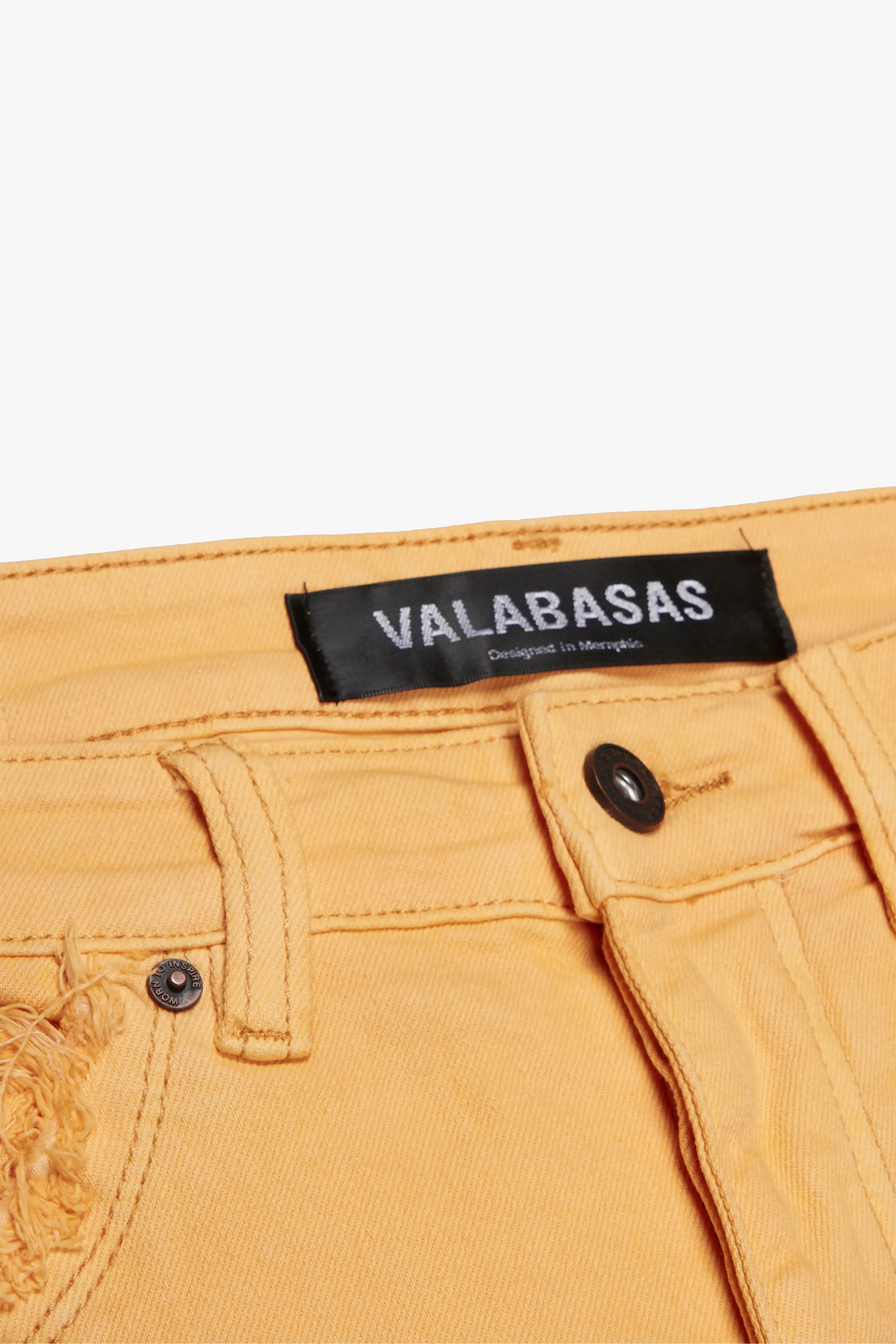 "SKYLINE" STACKED FLARE JEAN HONEY ORANGE sold by valabasas product image thumbnail 2