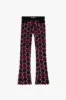 "HONEYCOMB" MIDNIGHT MAHOGANY STACKED FLARE JEAN sold by valabasas