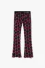 "HONEYCOMB" MIDNIGHT MAHOGANY STACKED FLARE JEAN sold by valabasas
