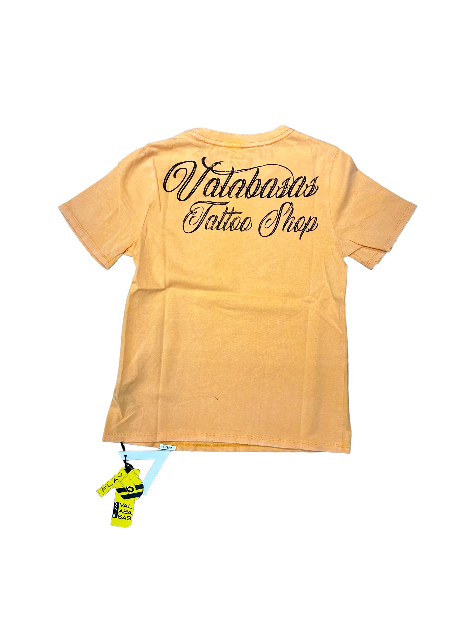 VPLAY TEE “SNAKETAT” BLAZING ORANGE sold by valabasas product image thumbnail 2