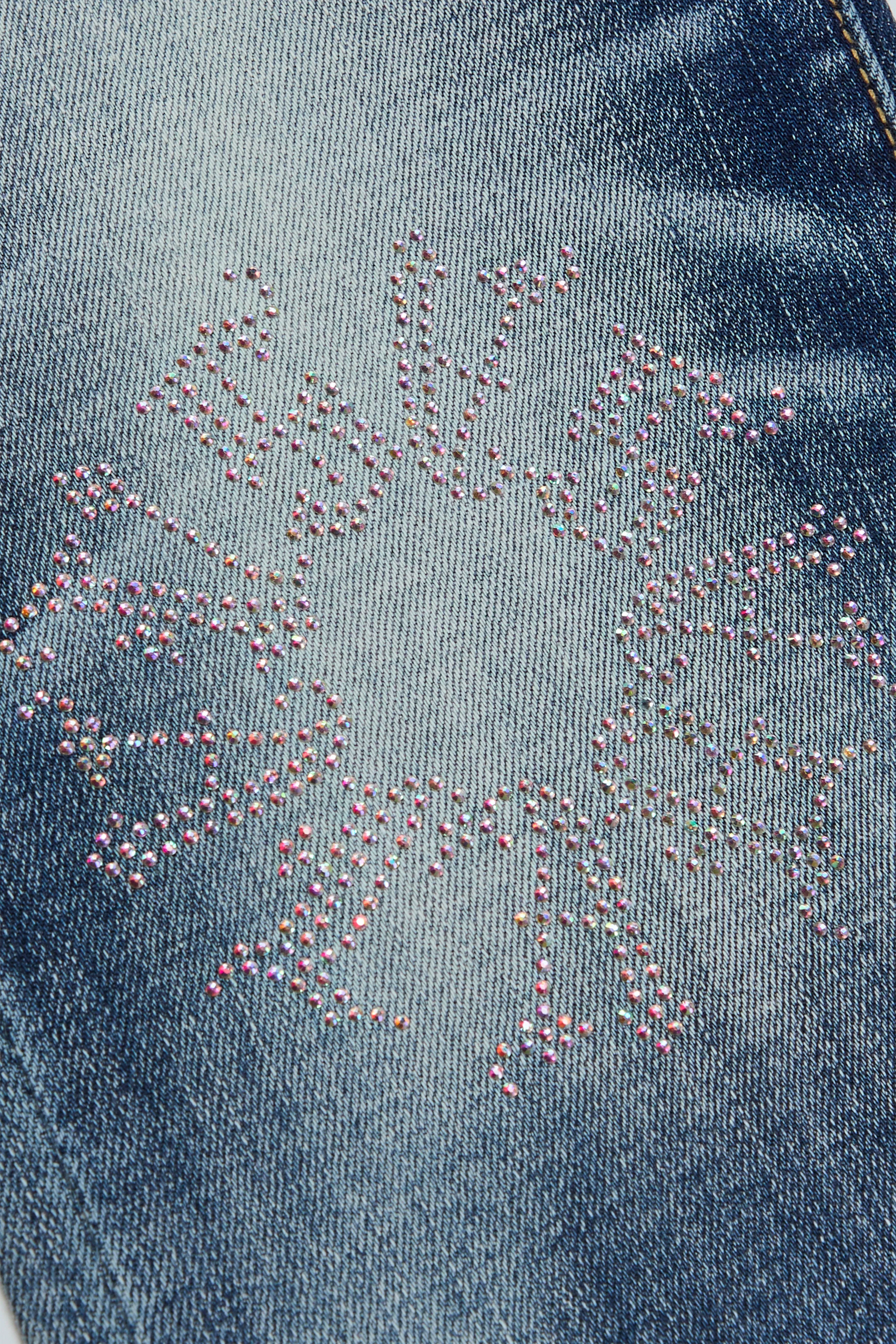 "RINGER” STACKED FLARE JEAN DARK BLUE WASH sold by valabasas product image thumbnail 3