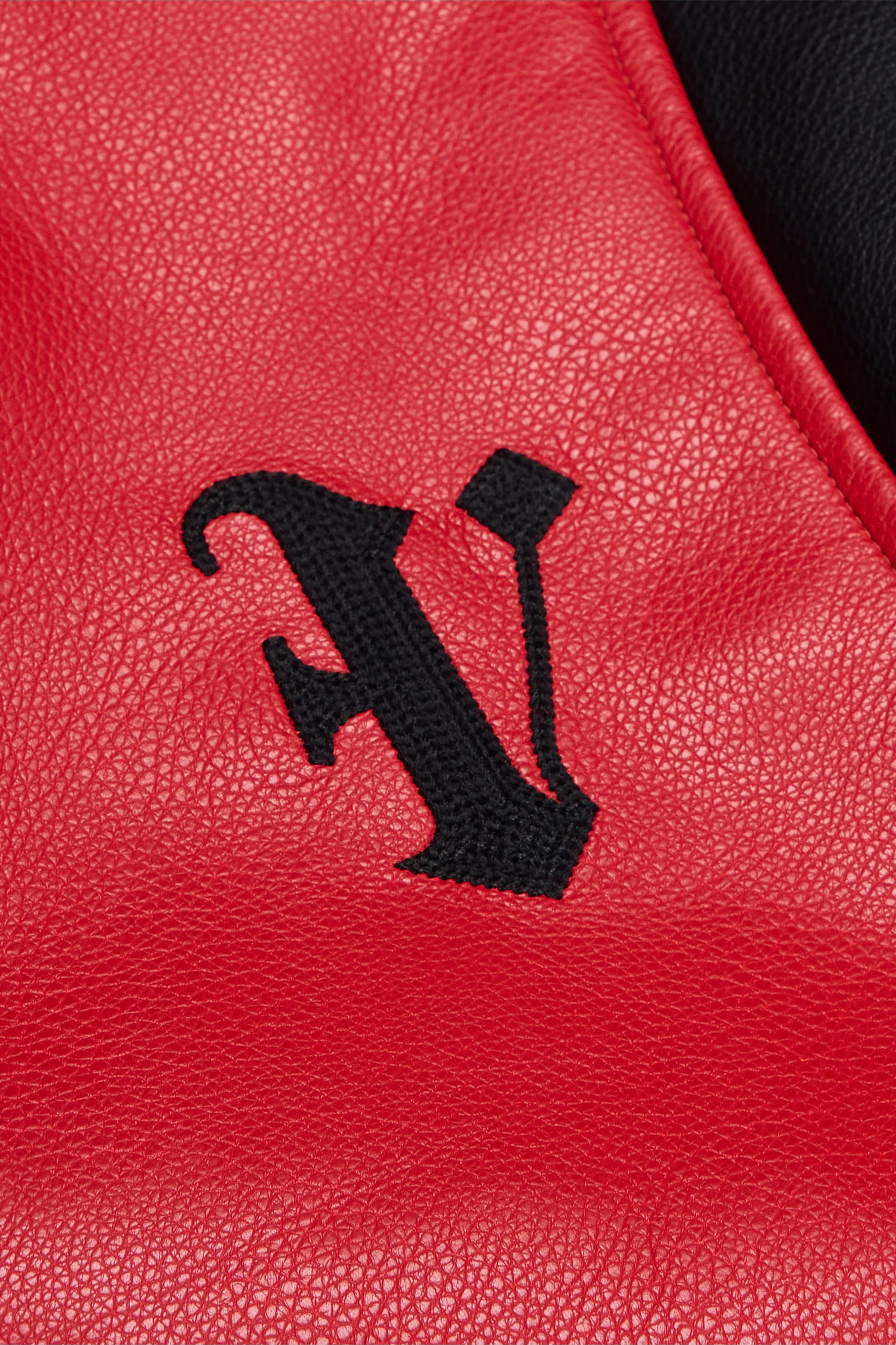 "UNAVERSITA" RED LEATHER JACKET sold by valabasas product image thumbnail 2
