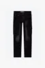 "LUXE" BLACK SUEDE SKINNY JEAN sold by valabasas