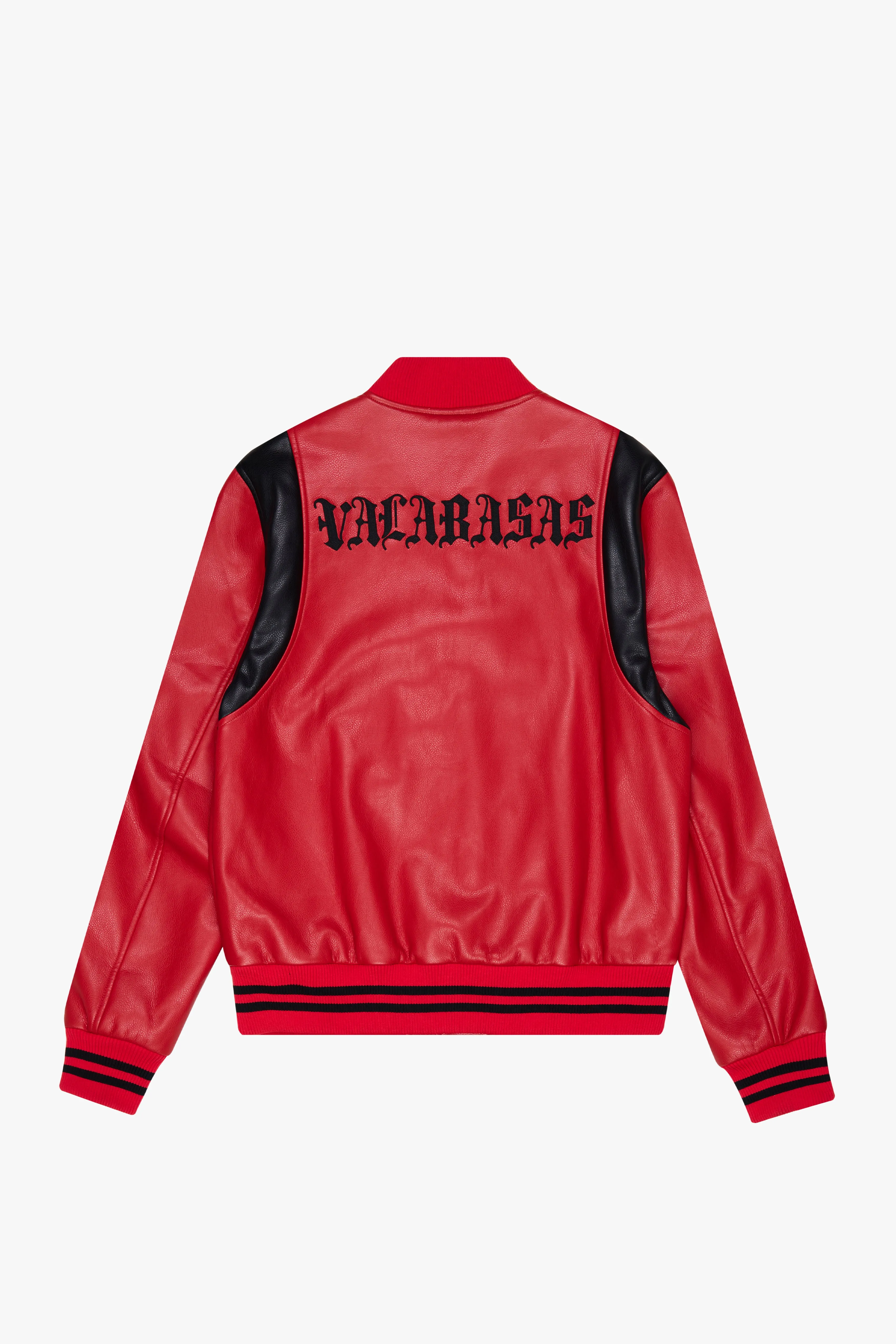"UNAVERSITA" RED LEATHER JACKET sold by valabasas product image thumbnail 3
