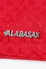 "SIGNATURE SCRIPT" RED NYLON SHORTS sold by valabasas