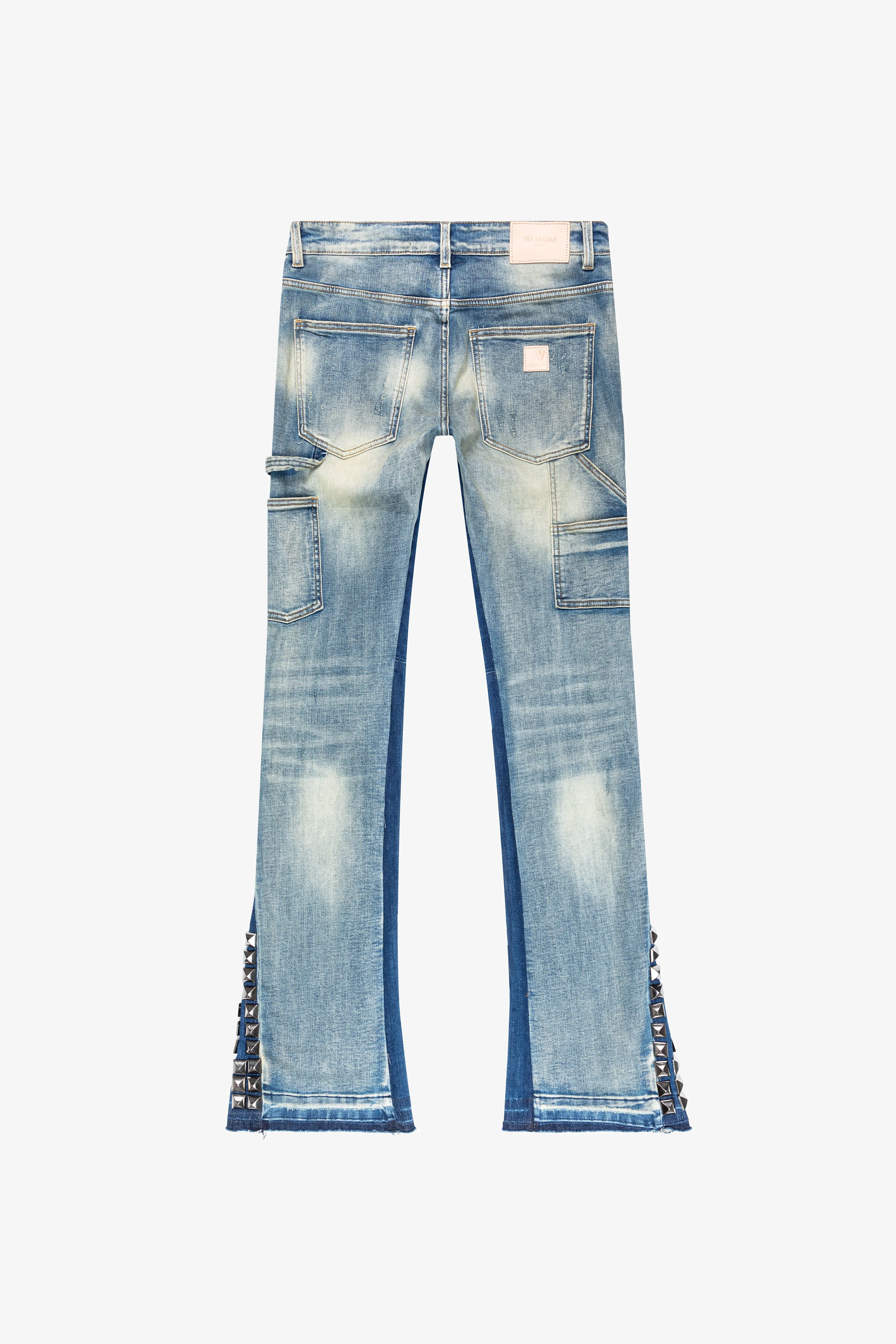 "GLAZ" STACKED FLARE JEAN BLUE BIANCA sold by valabasas product image thumbnail 3