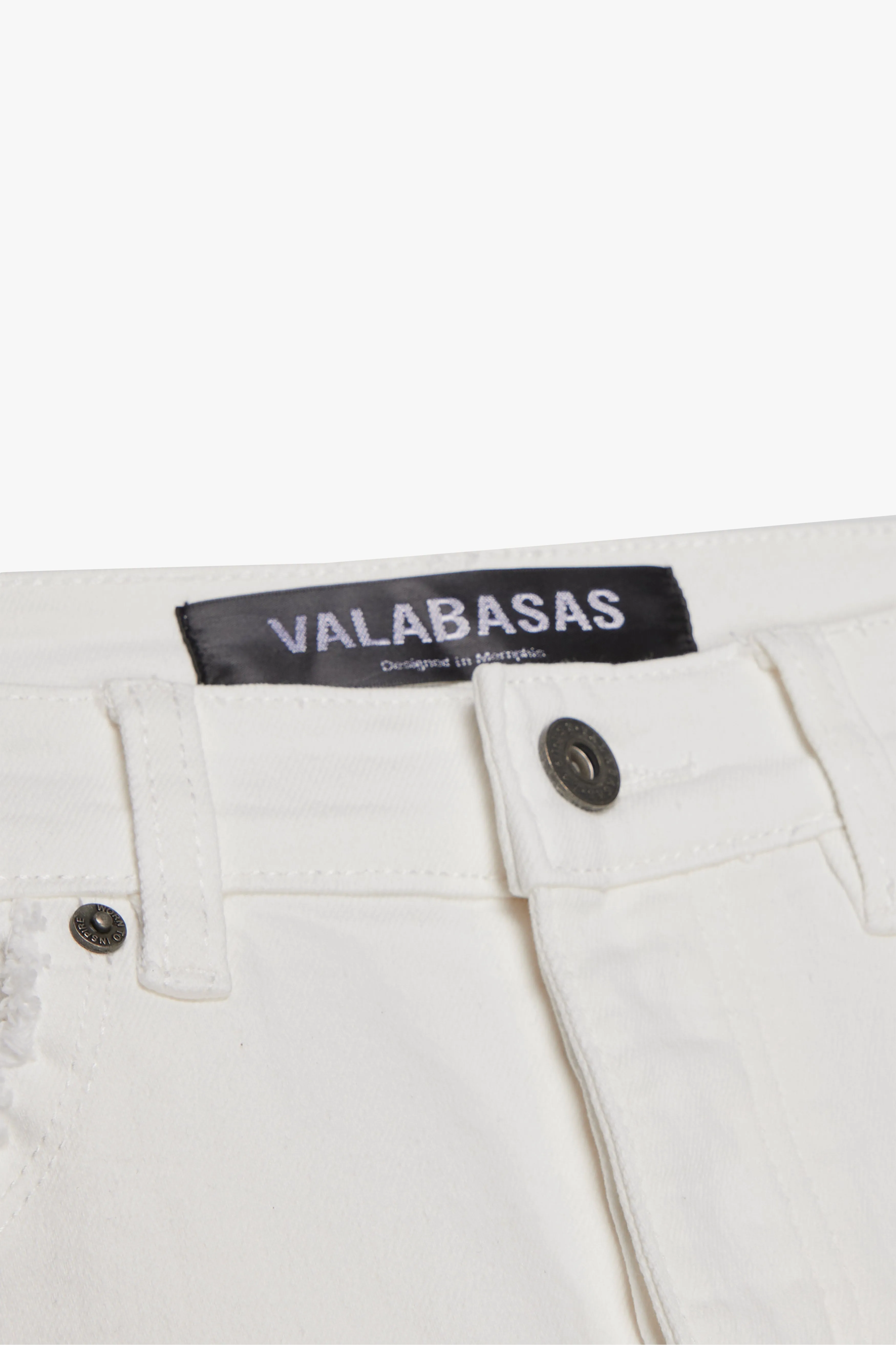 "SKYLINE" STACKED FLARE JEAN WHITE sold by valabasas product image thumbnail 2