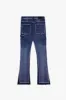 "THE CARPENTER” BLUE STACKED FLARE JEAN sold by valabasas