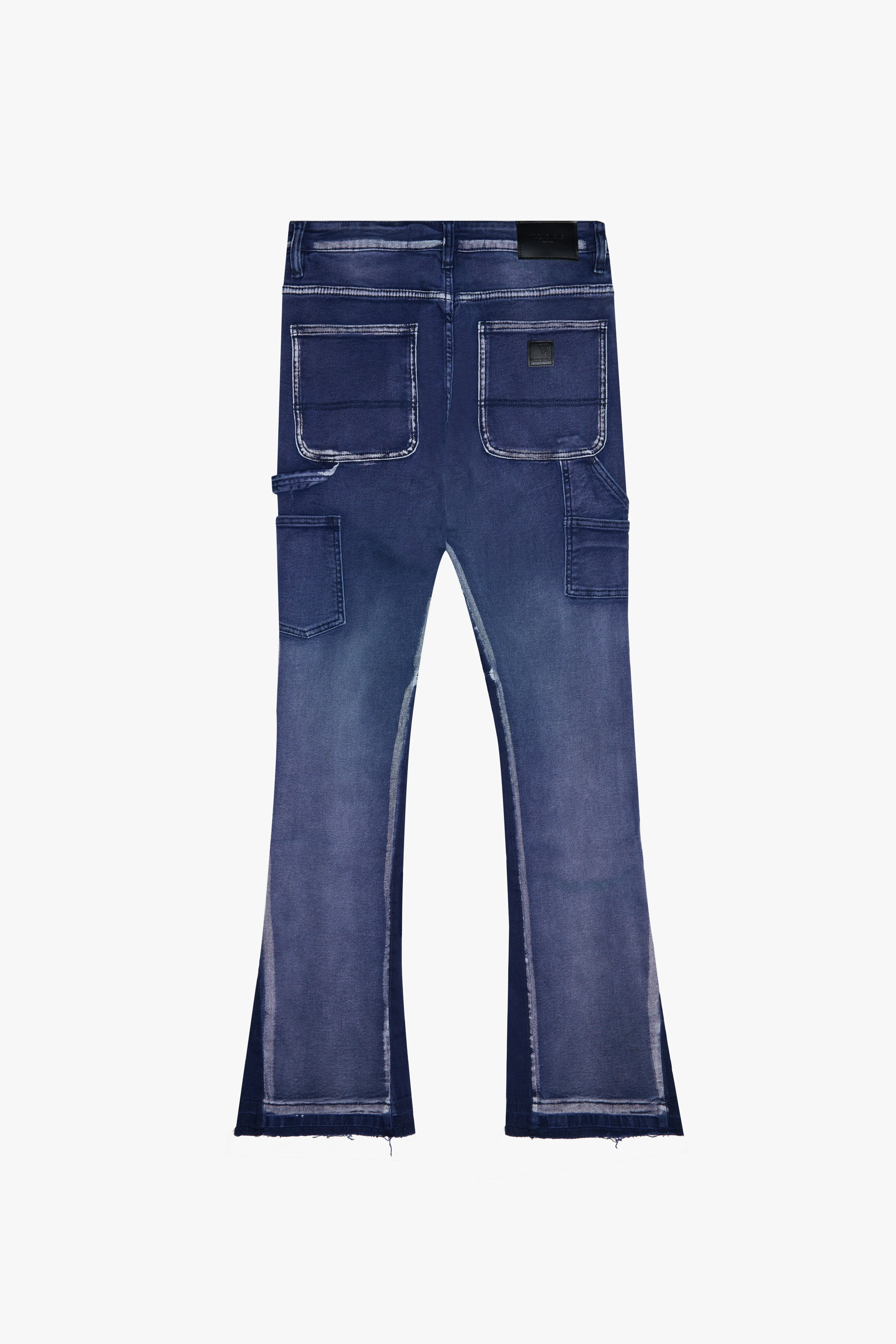 "THE CARPENTER” STACKED FLARE JEAN BLUE sold by valabasas product image thumbnail 3