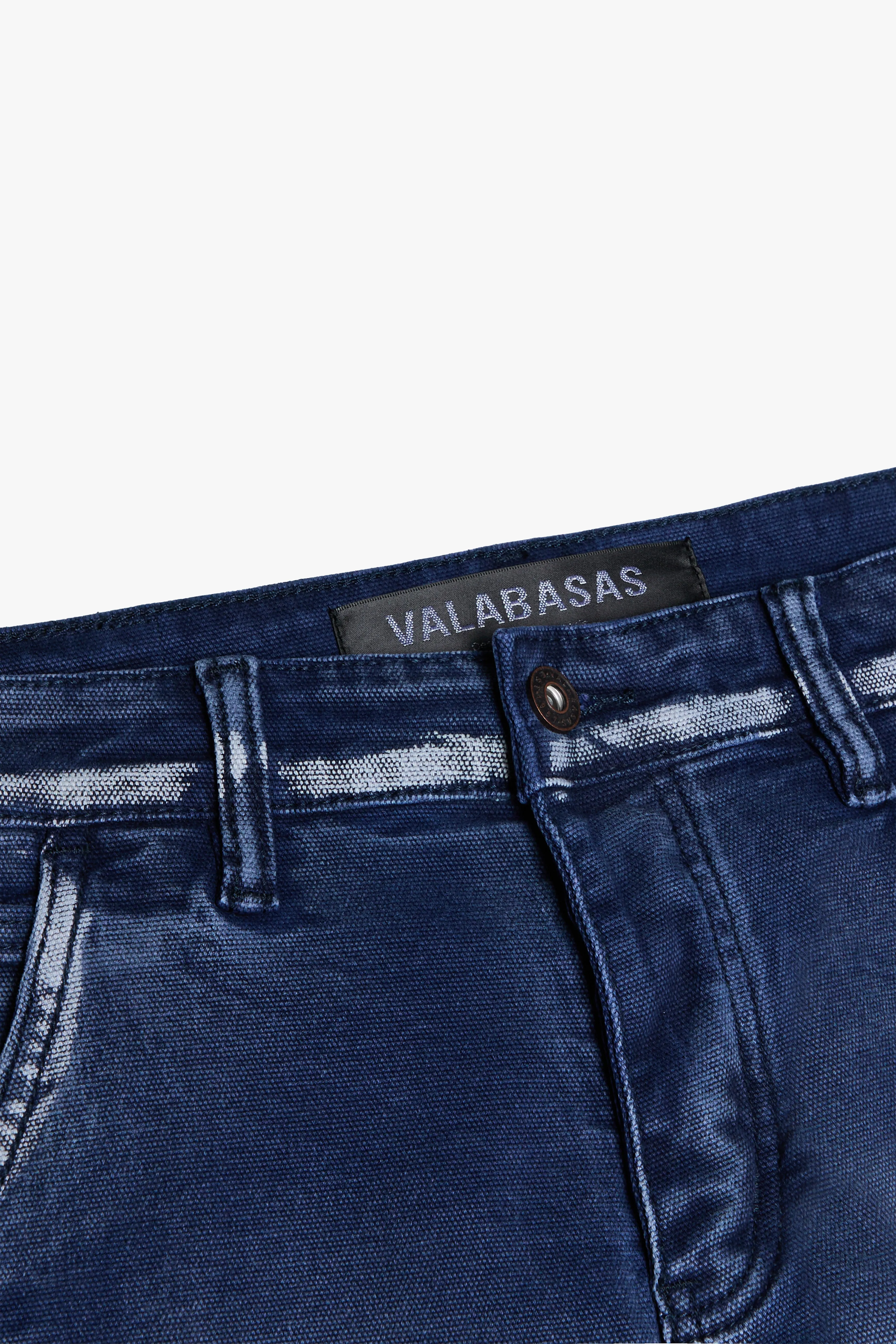 "THE CARPENTER” STACKED FLARE JEAN BLUE sold by valabasas product image thumbnail 2