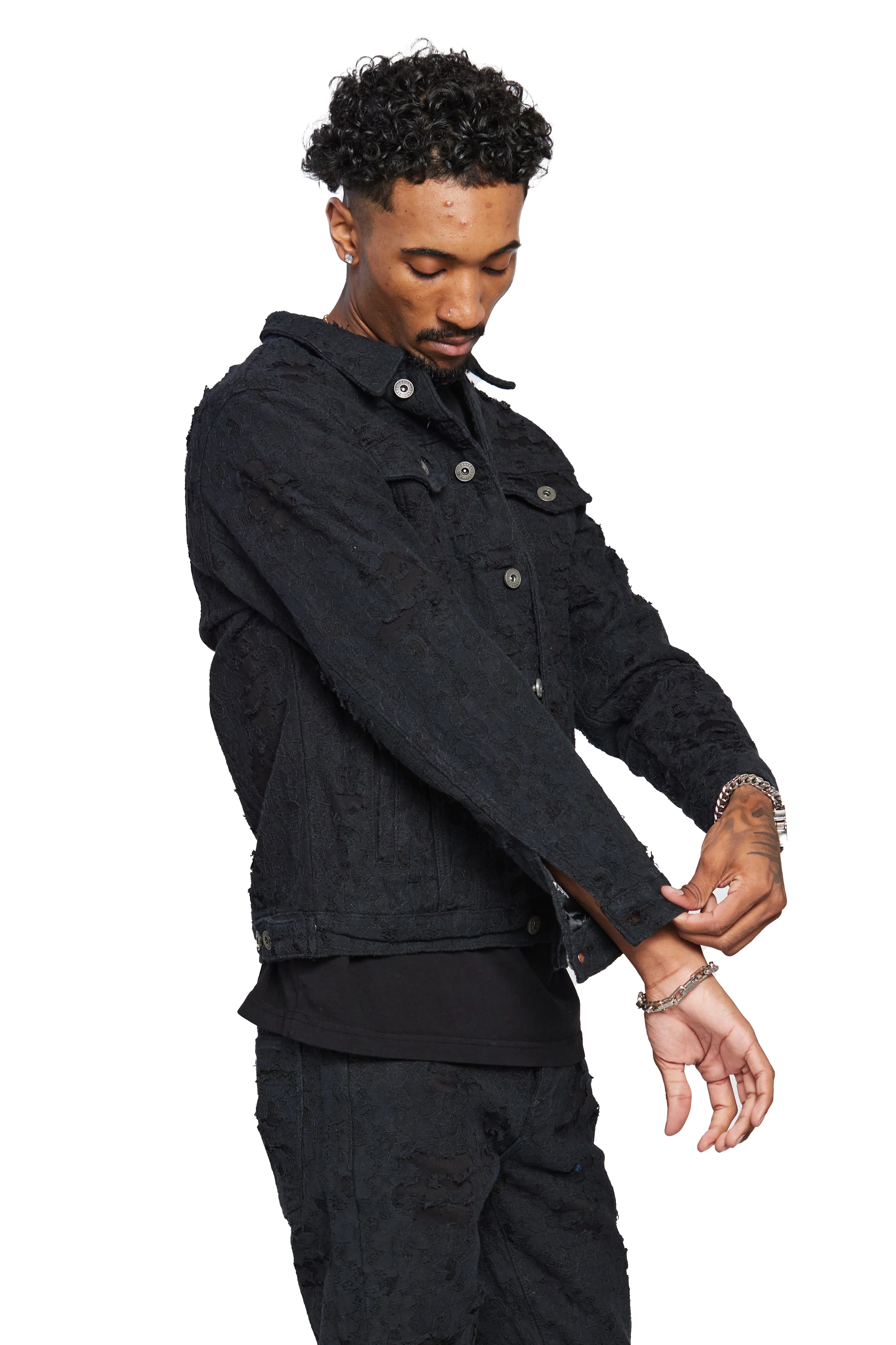 “BLUE MOON" BLACK JACKET sold by valabasas product image thumbnail 4