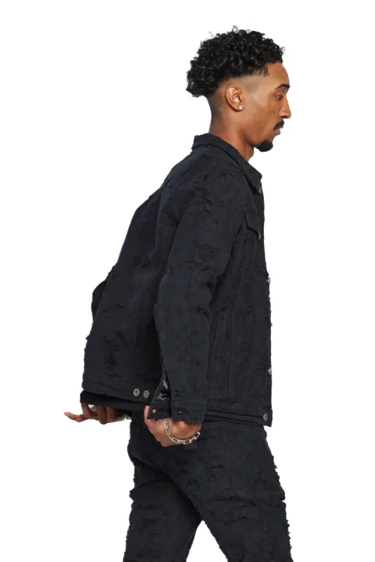 “BLUE MOON" BLACK JACKET sold by valabasas