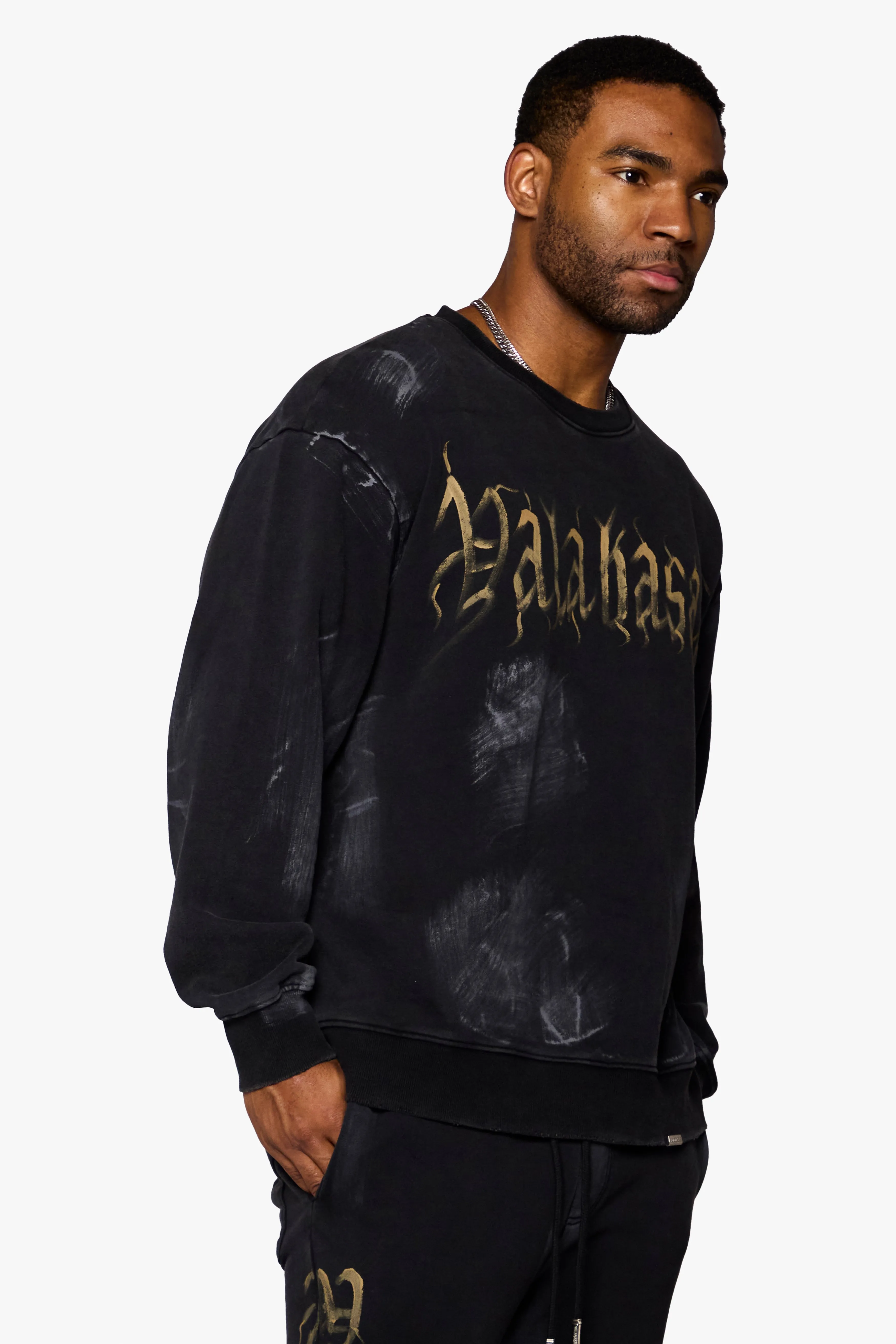 "GLYPHIQUE" LONG SLEEVE BLACK sold by valabasas product image thumbnail 4