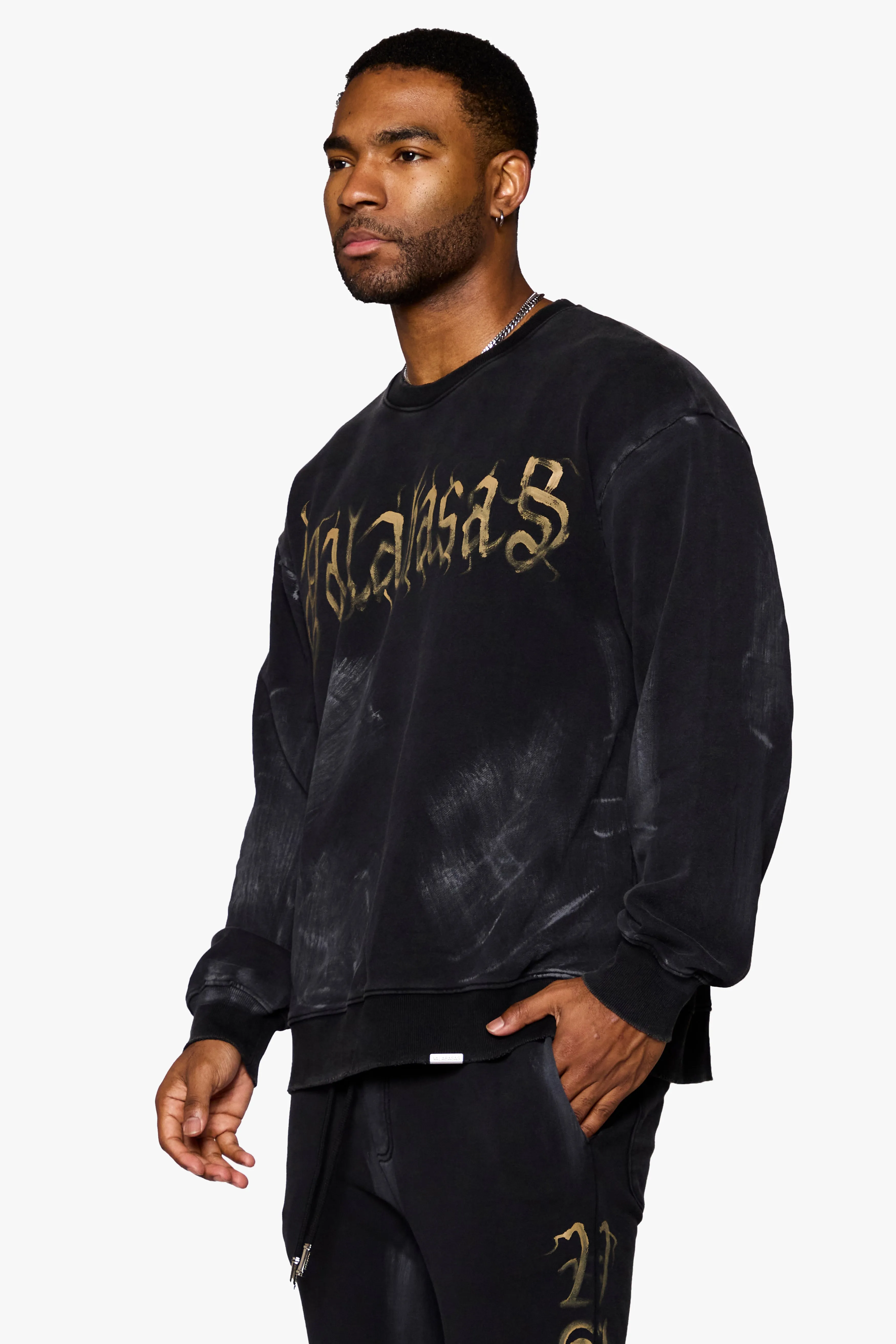 "GLYPHIQUE" LONG SLEEVE BLACK sold by valabasas product image thumbnail 3