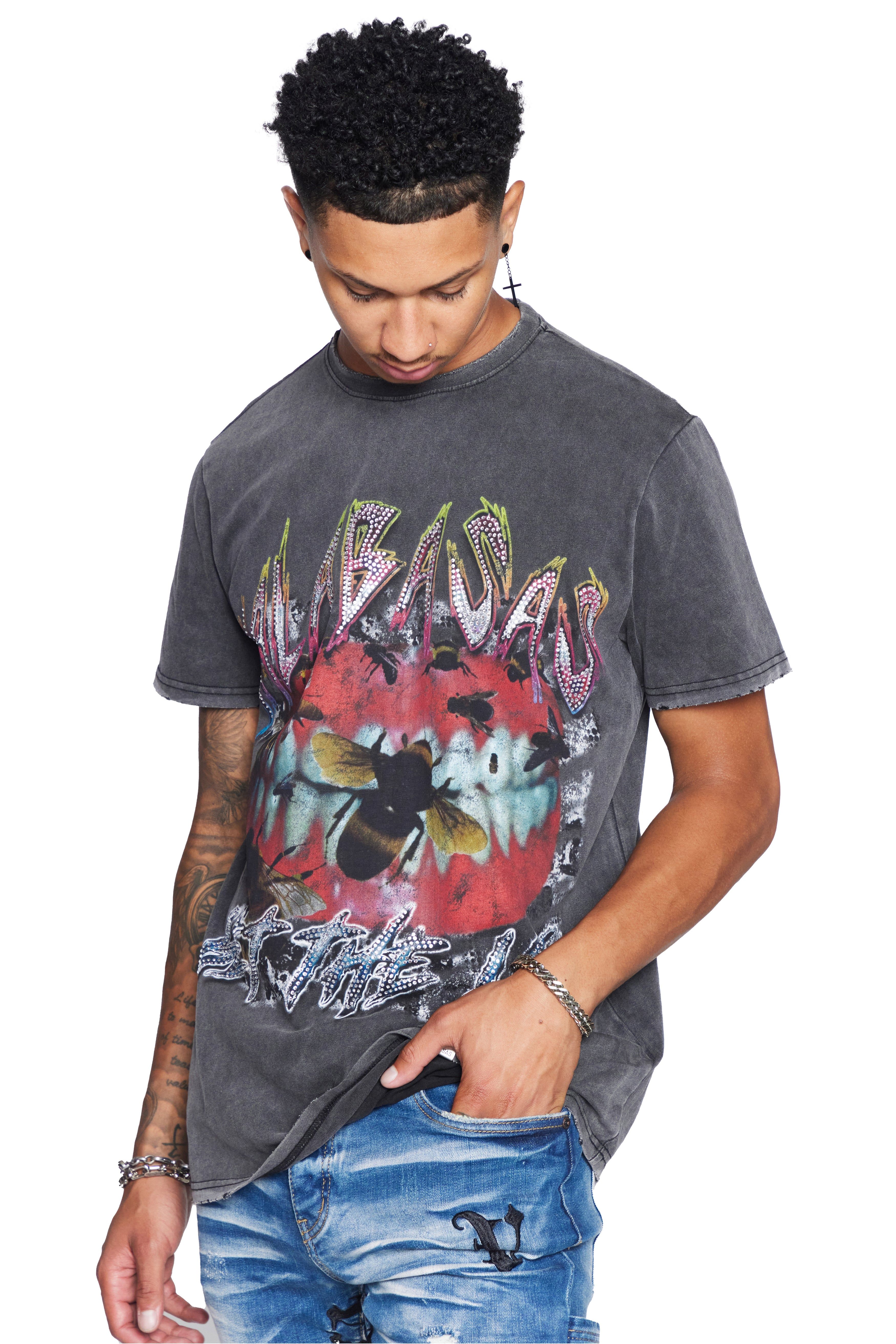 VALABASAS TEE “THE LIFE” VINTAGE BLACK sold by valabasas product image thumbnail 3