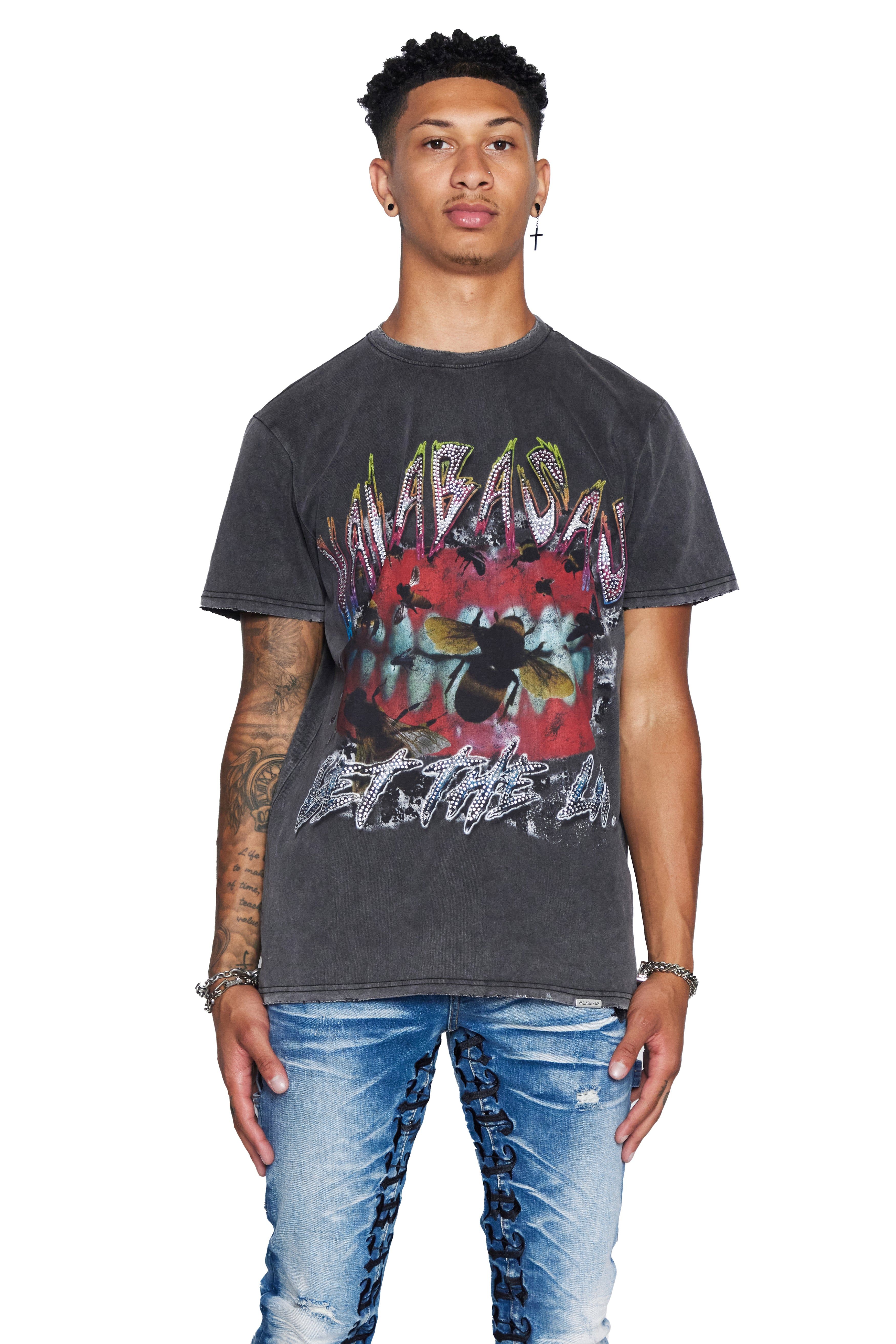 VALABASAS TEE “THE LIFE” VINTAGE BLACK sold by valabasas product image thumbnail 2