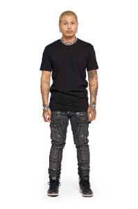 VALABASAS JEANS “GARNET" GREY WAXED sold by valabasas