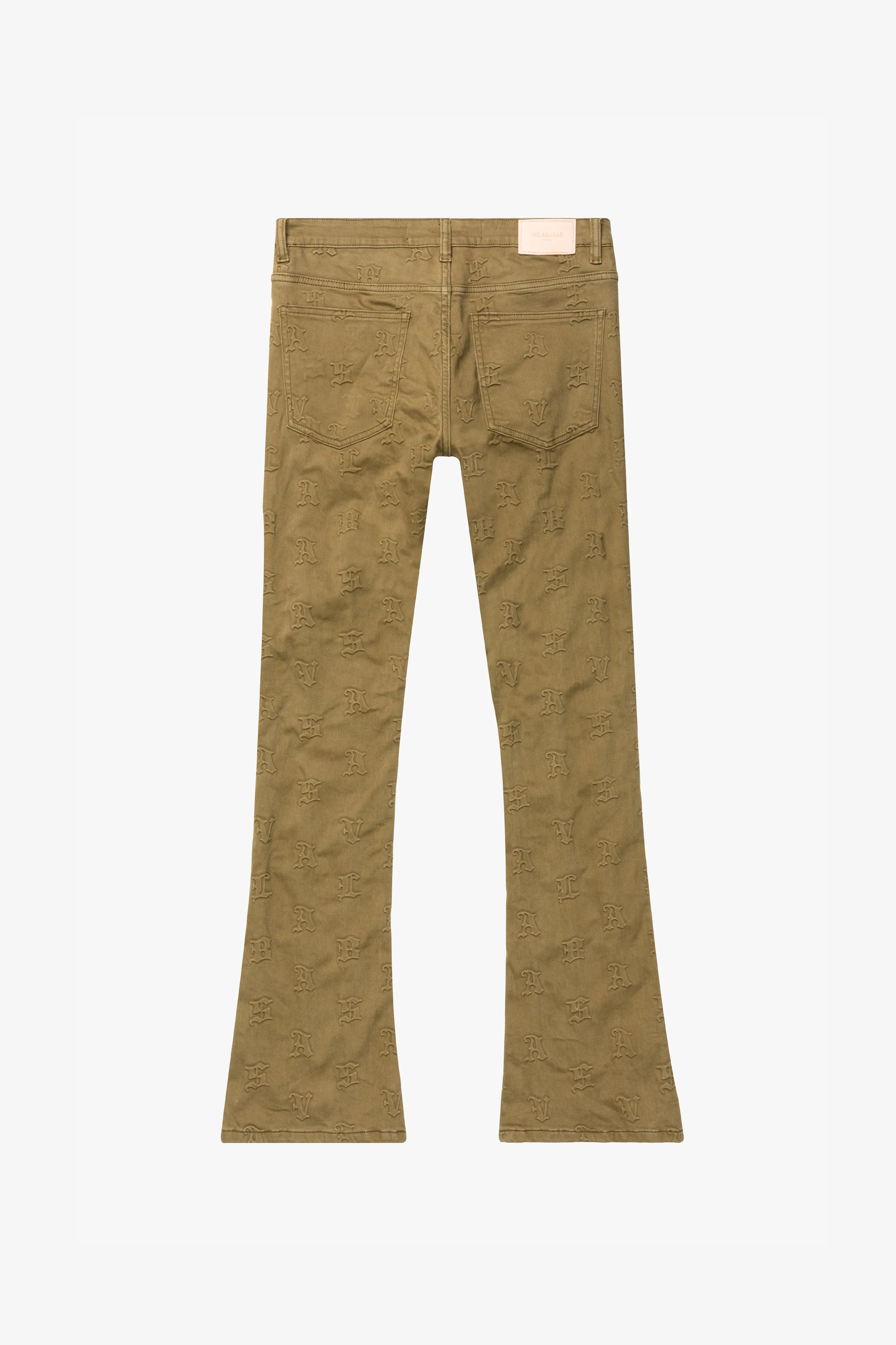 "FRITH”STACKED FLARE JEAN BROWN sold by valabasas product image thumbnail 4
