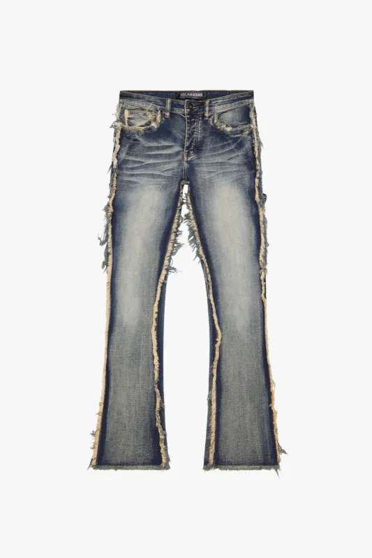 "SKYLINE" STACKED FLARE JEAN DIRTY VINTAGE sold by valabasas