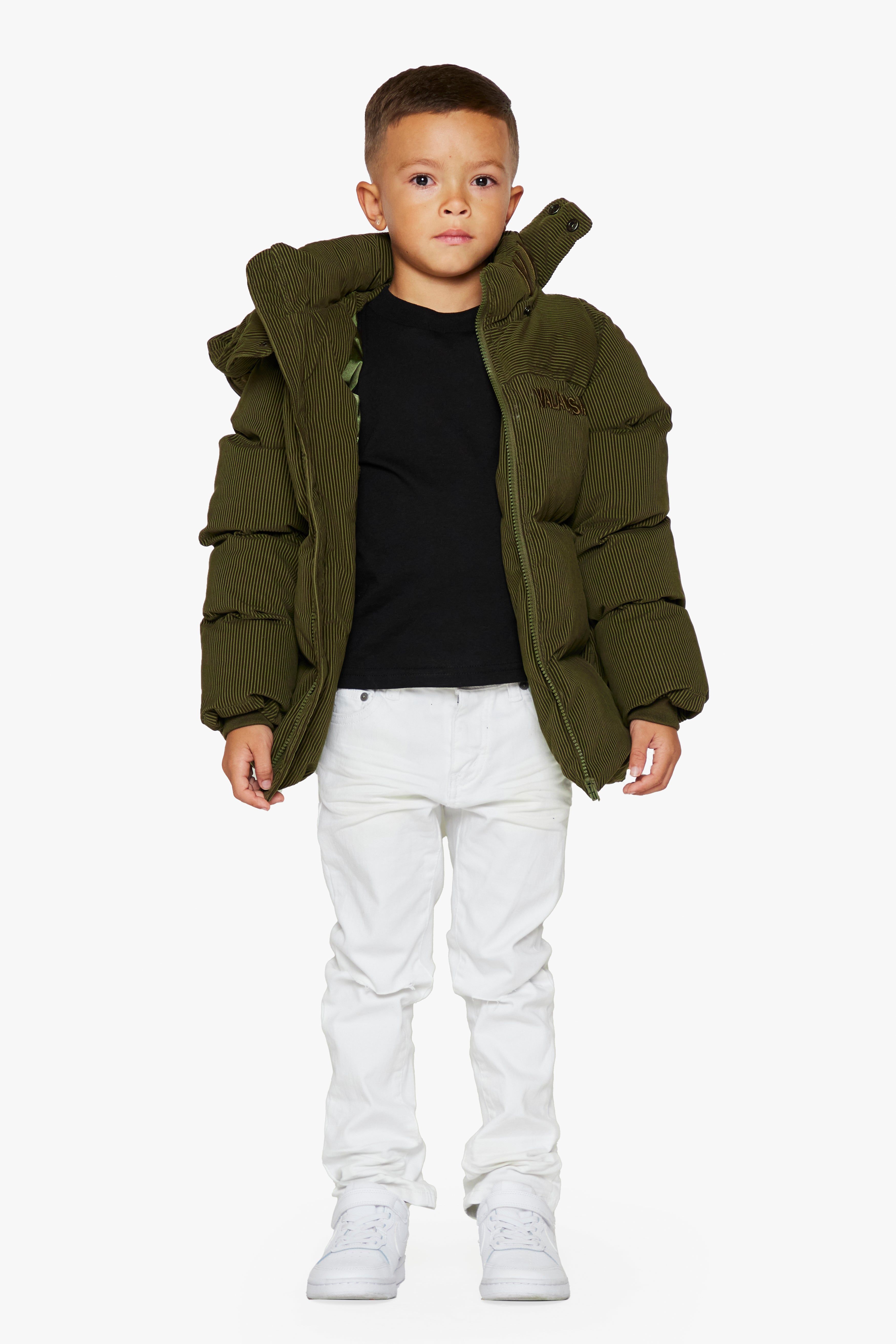 "GOYO" GREEN KIDS PUFFER JACKET sold by valabasas