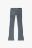 "MR. EXTENDO" GREY STACKED FLARE JEAN sold by valabasas