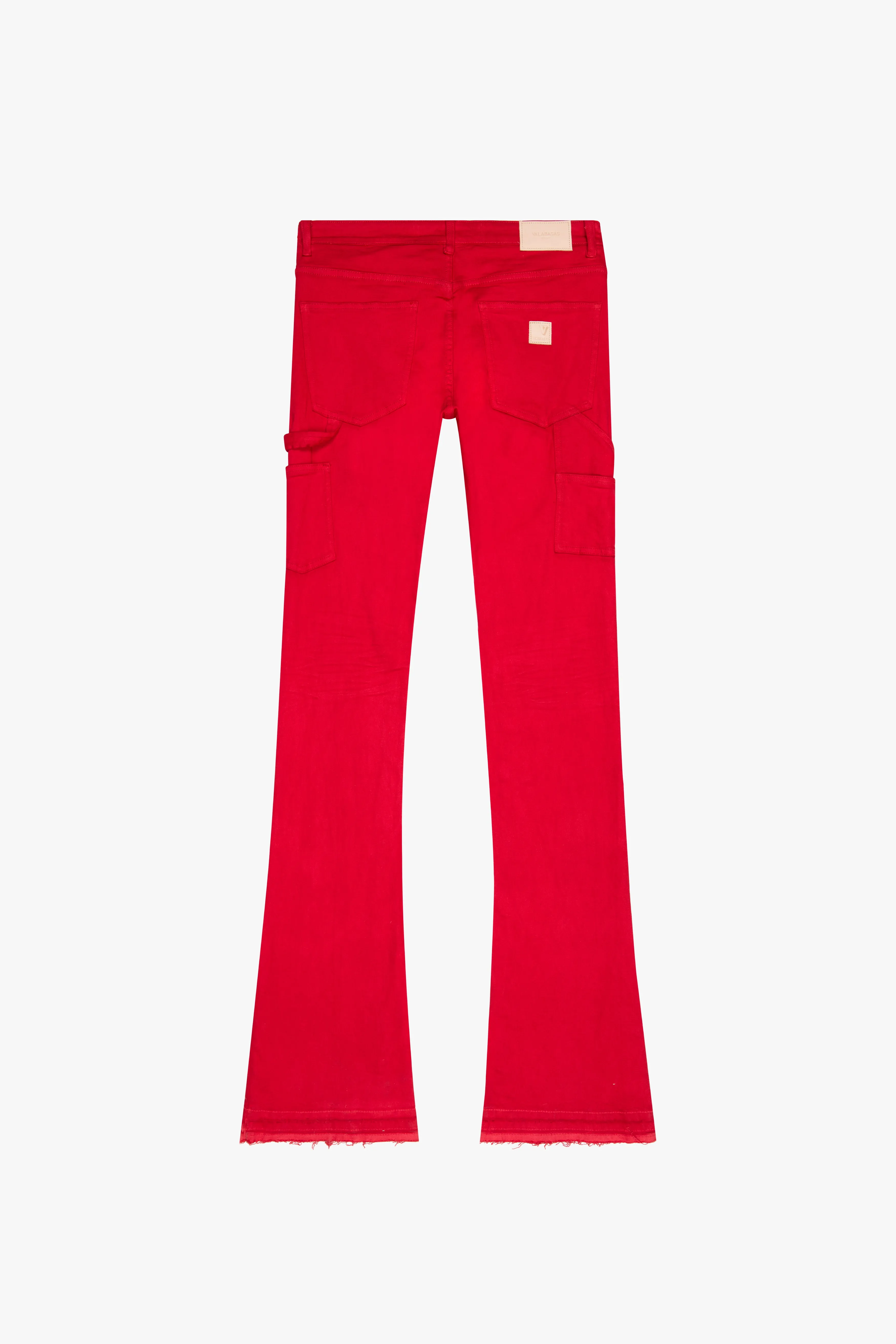 "MR. EXTENDO" STACKED FLARE JEAN RED sold by valabasas product image thumbnail 3