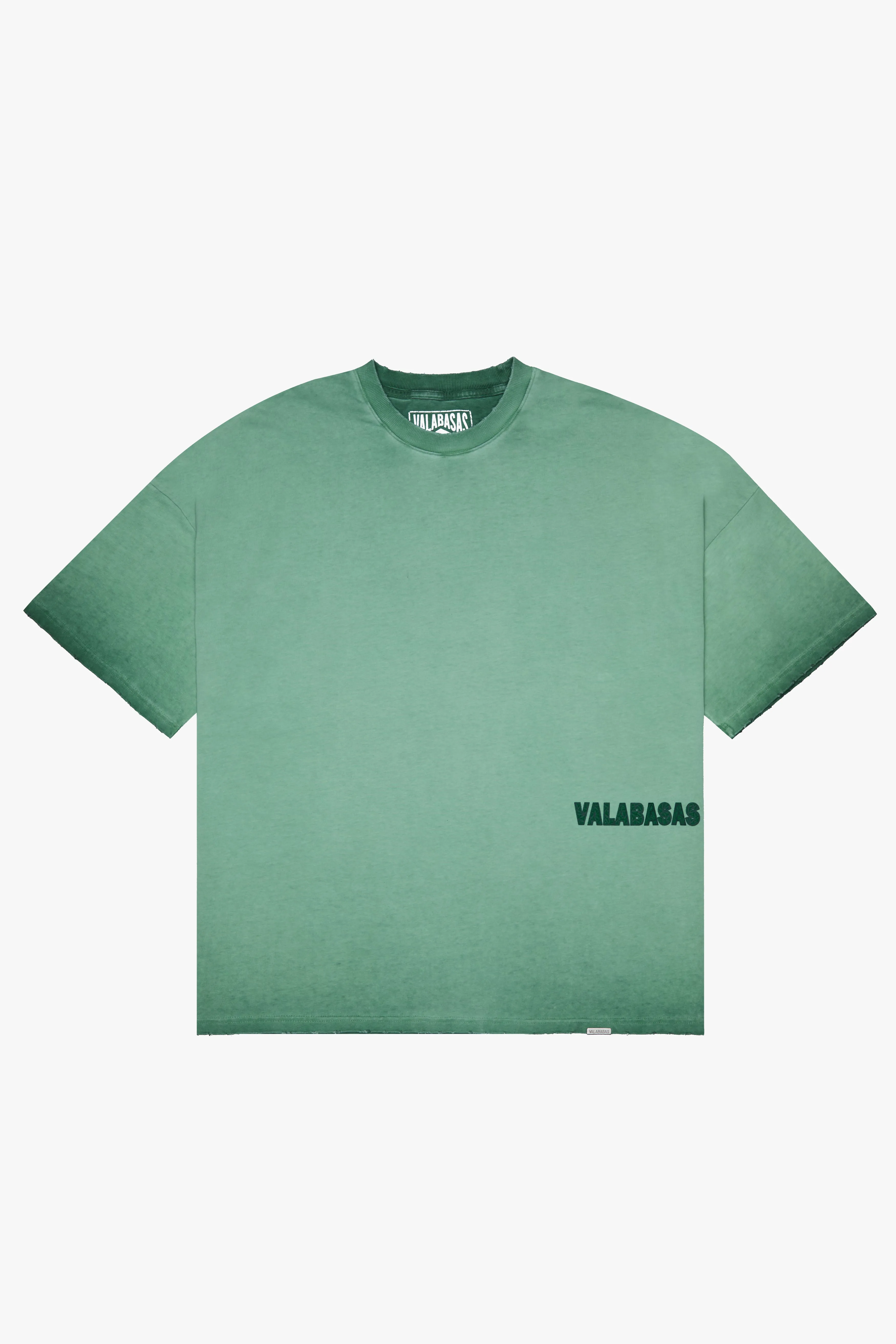 "RESILIENCE" GREEN OVERSIZED TEE sold by valabasas product image thumbnail 3