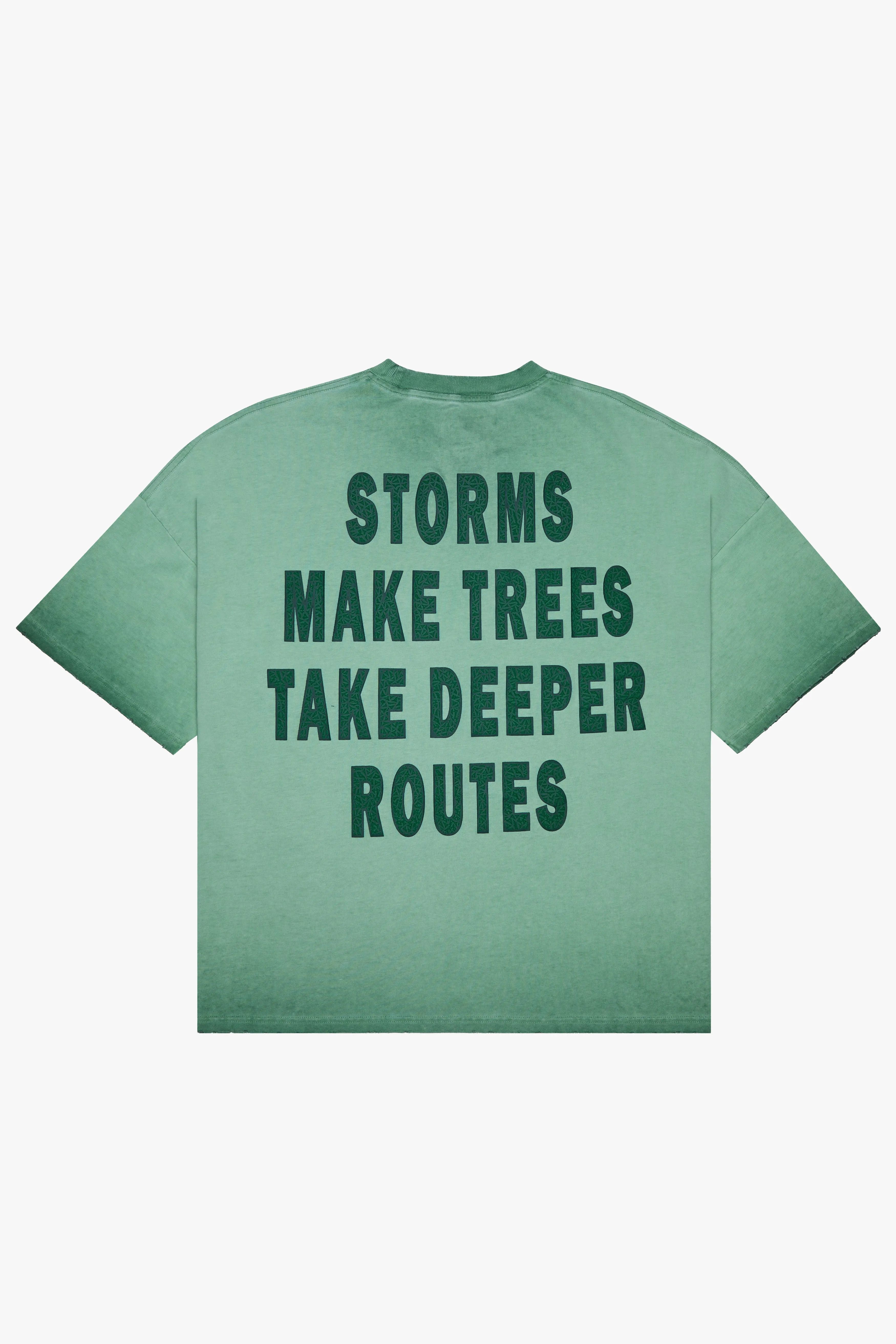 "RESILIENCE" GREEN OVERSIZED TEE sold by valabasas