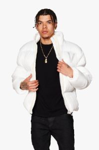 "SPECTRA" WHITE LIGHT UP PUFFER JACKET sold by valabasas
