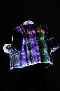 "SPECTRA" WHITE LIGHT UP PUFFER JACKET sold by valabasas